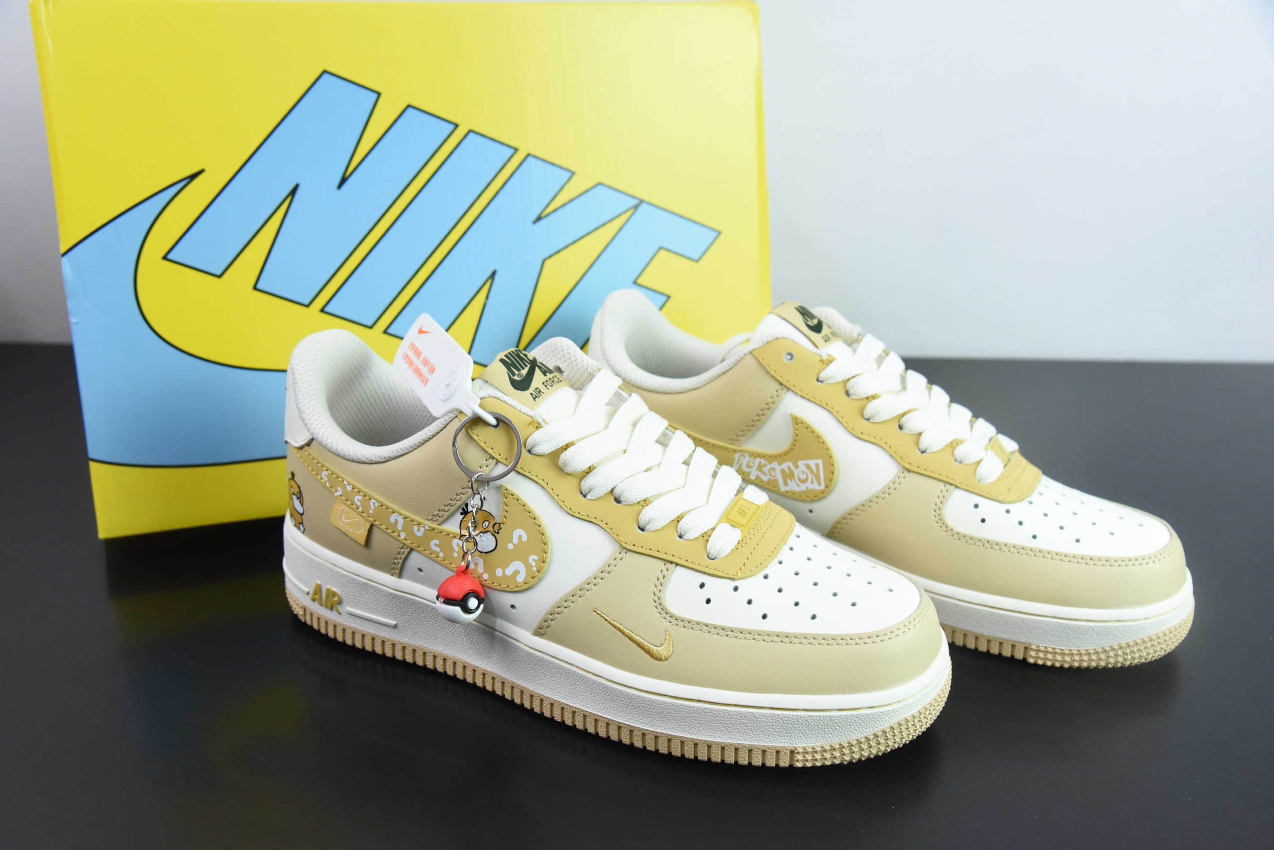 耐克Nike Air Force 1'07 Low Psyduck 可达鸭空军一号低帮休闲板鞋纯原版本 货号:DB3301-661