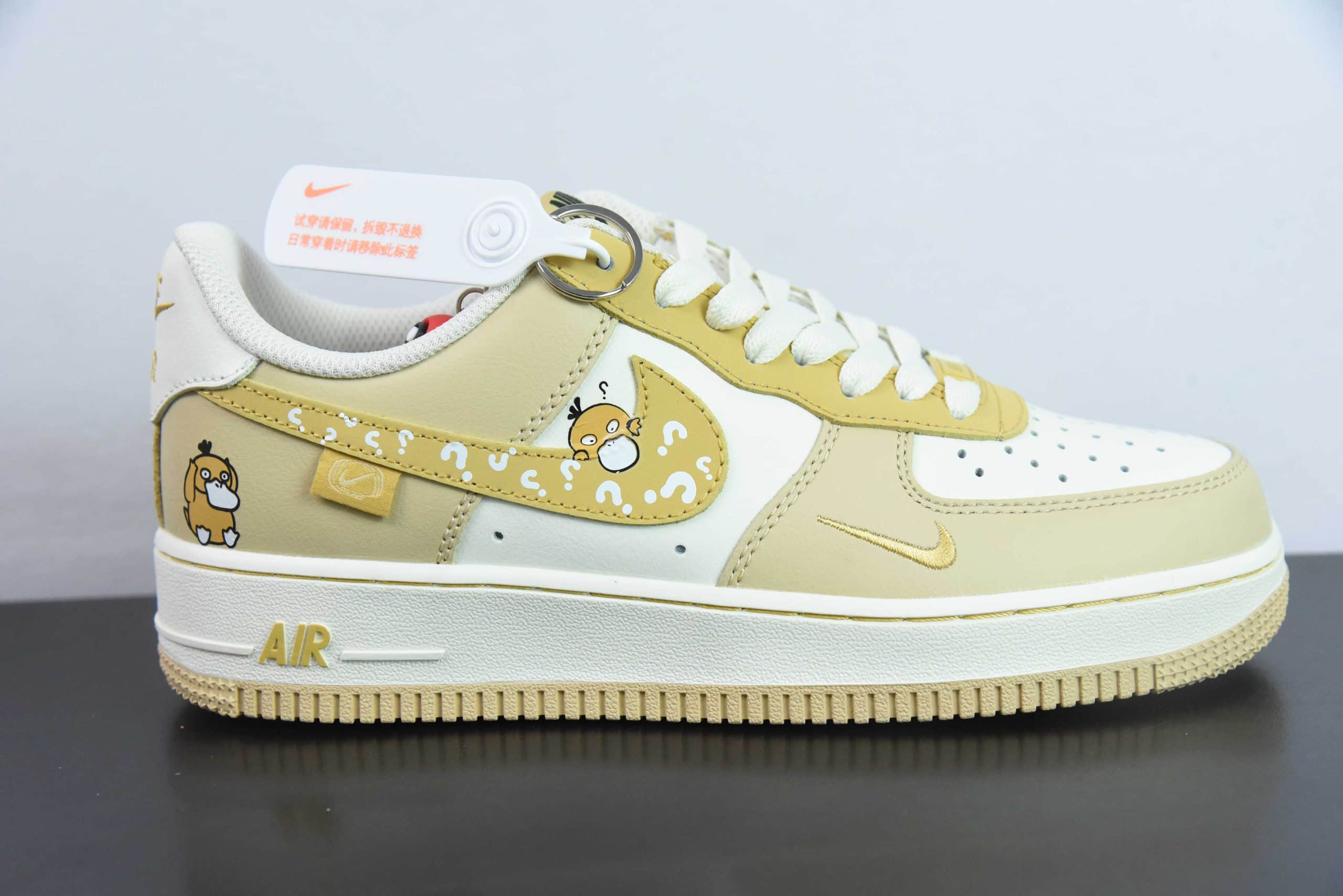 耐克Nike Air Force 1'07 Low Psyduck 可达鸭空军一号低帮休闲板鞋纯原版本 货号:DB3301-661