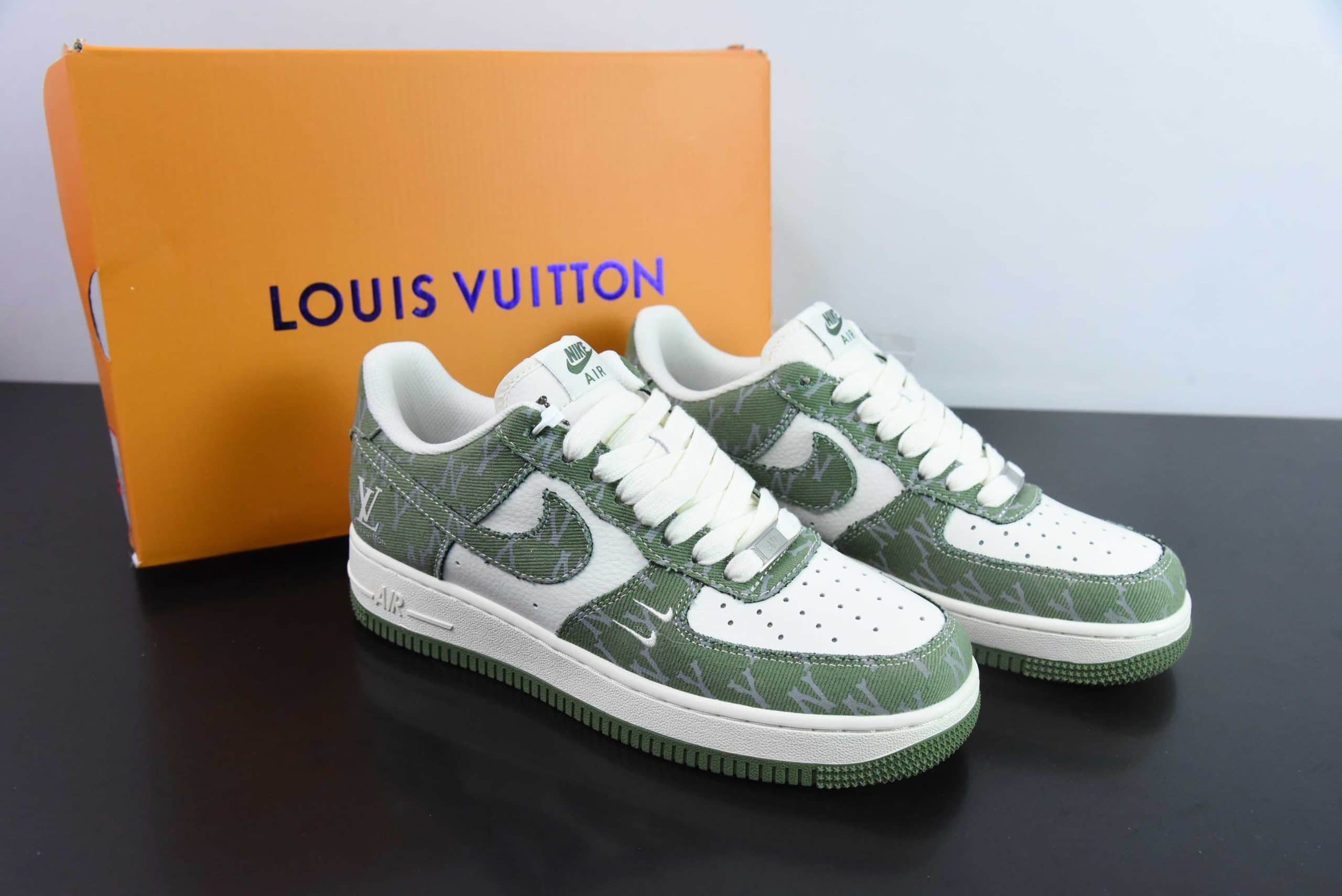 耐克NIke Air Force 1 '07 Low “LV联名荷叶绿”空军一号低帮运动休闲鞋纯原版本 货号:HD1968-029