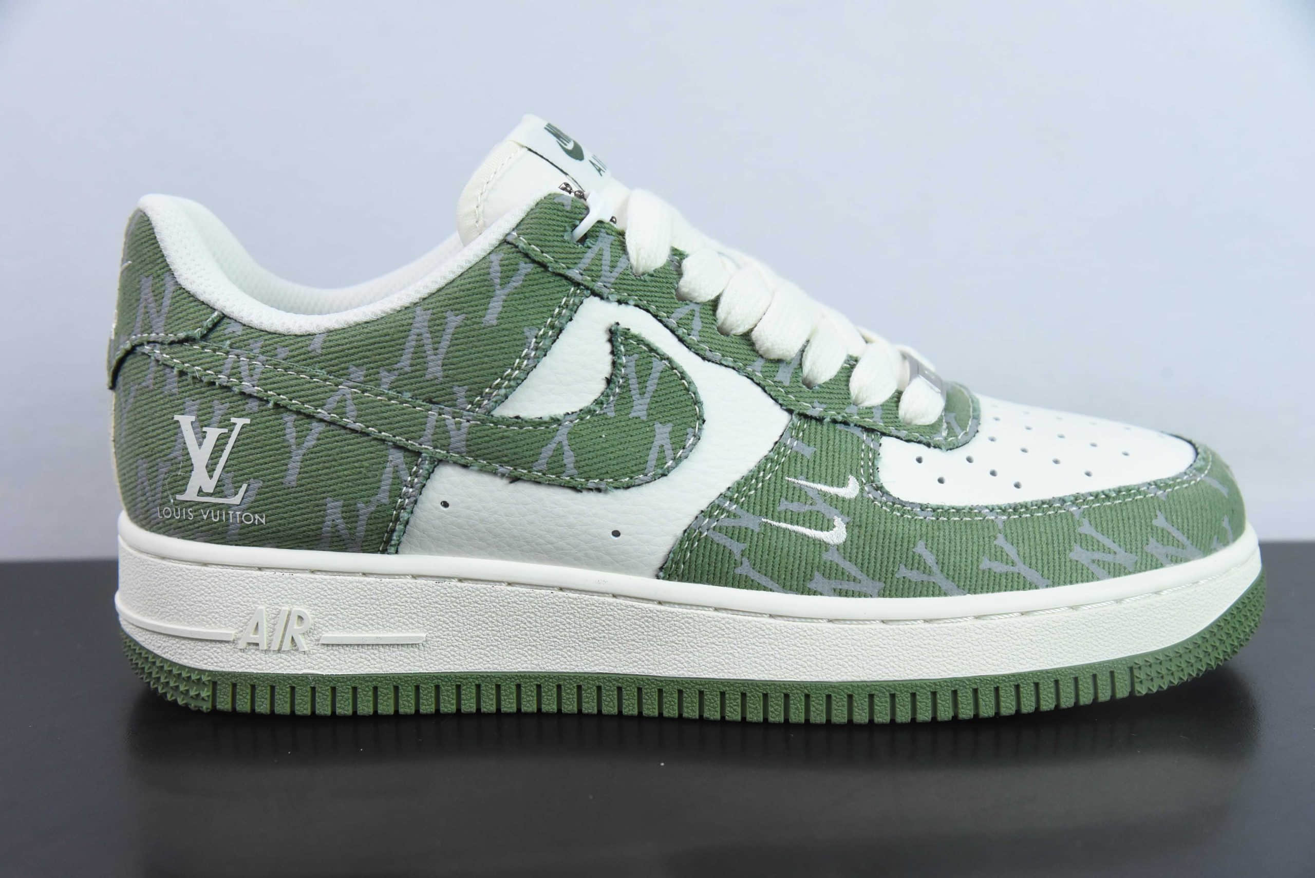 耐克NIke Air Force 1 '07 Low “LV联名荷叶绿”空军一号低帮运动休闲鞋纯原版本 货号:HD1968-029