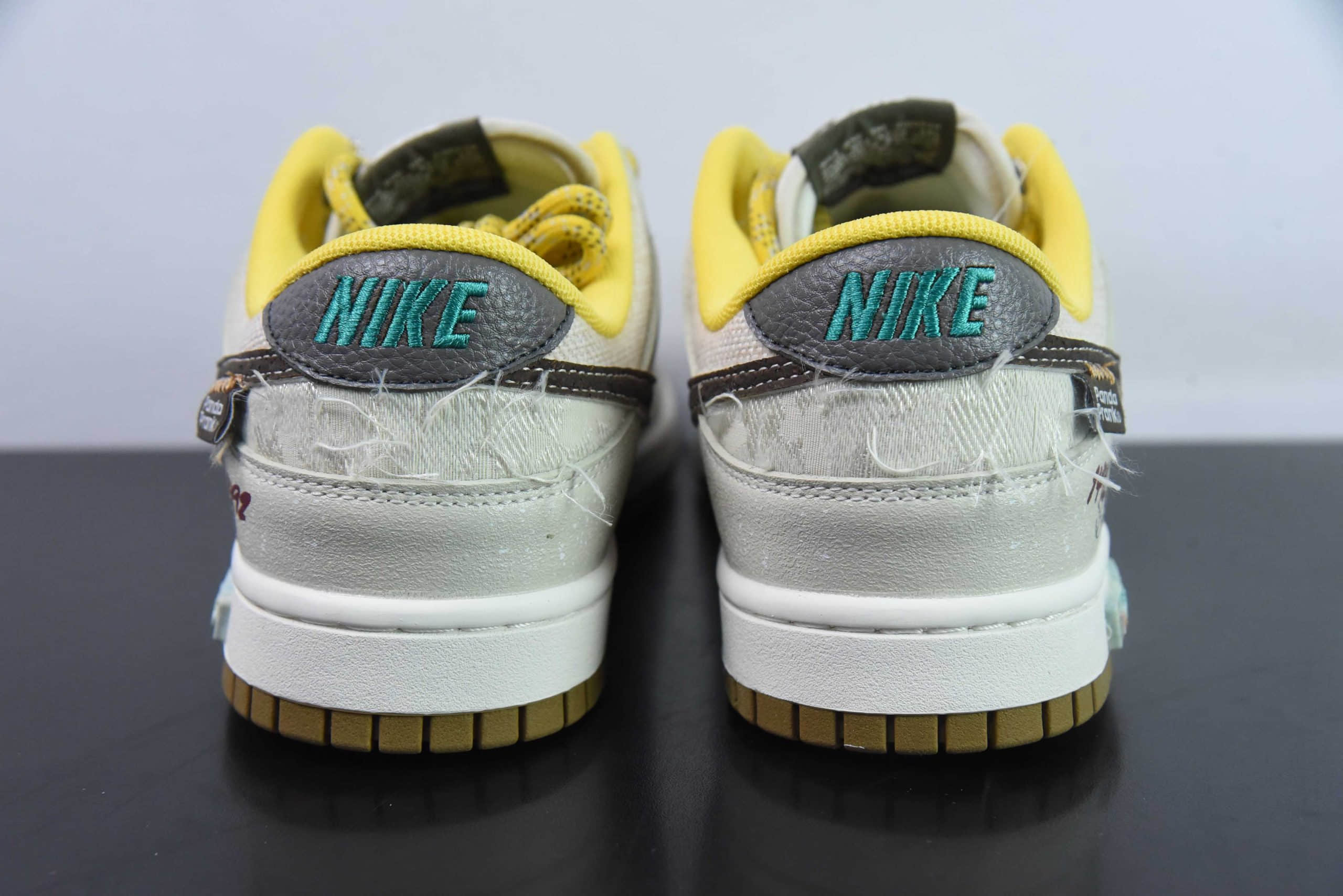 耐克Nike SB Dunk Low 熊猫恶作剧航海时代风帆黄棕SB低帮休闲滑板鞋纯原版本 货号:FV3629-371