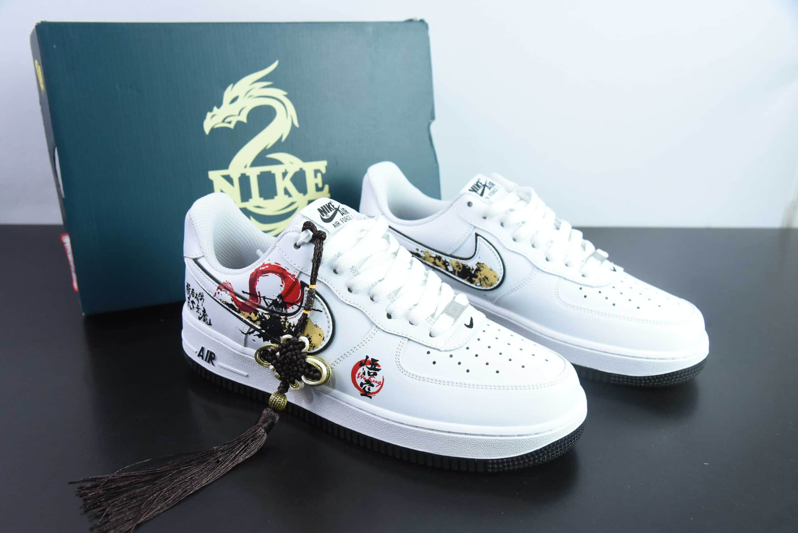 耐克Nike Air Force 1'07 Low Wu Kong 黑神话悟空“我若成佛” 空军一号低帮休闲板鞋纯原版本 货号:DV0788-301