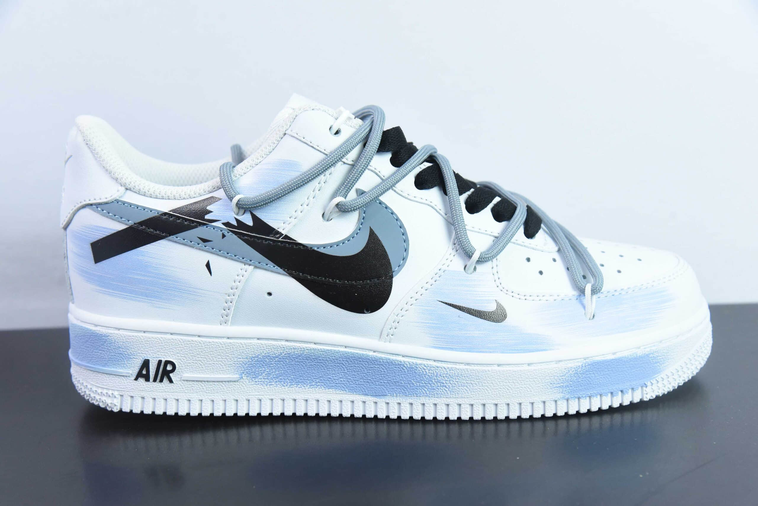 耐克Nike Air Force 1´07 Low 二次元主题紫蓝喷绘空军一号低帮百搭休闲运动板鞋纯原版本 货号:ZH0316-029