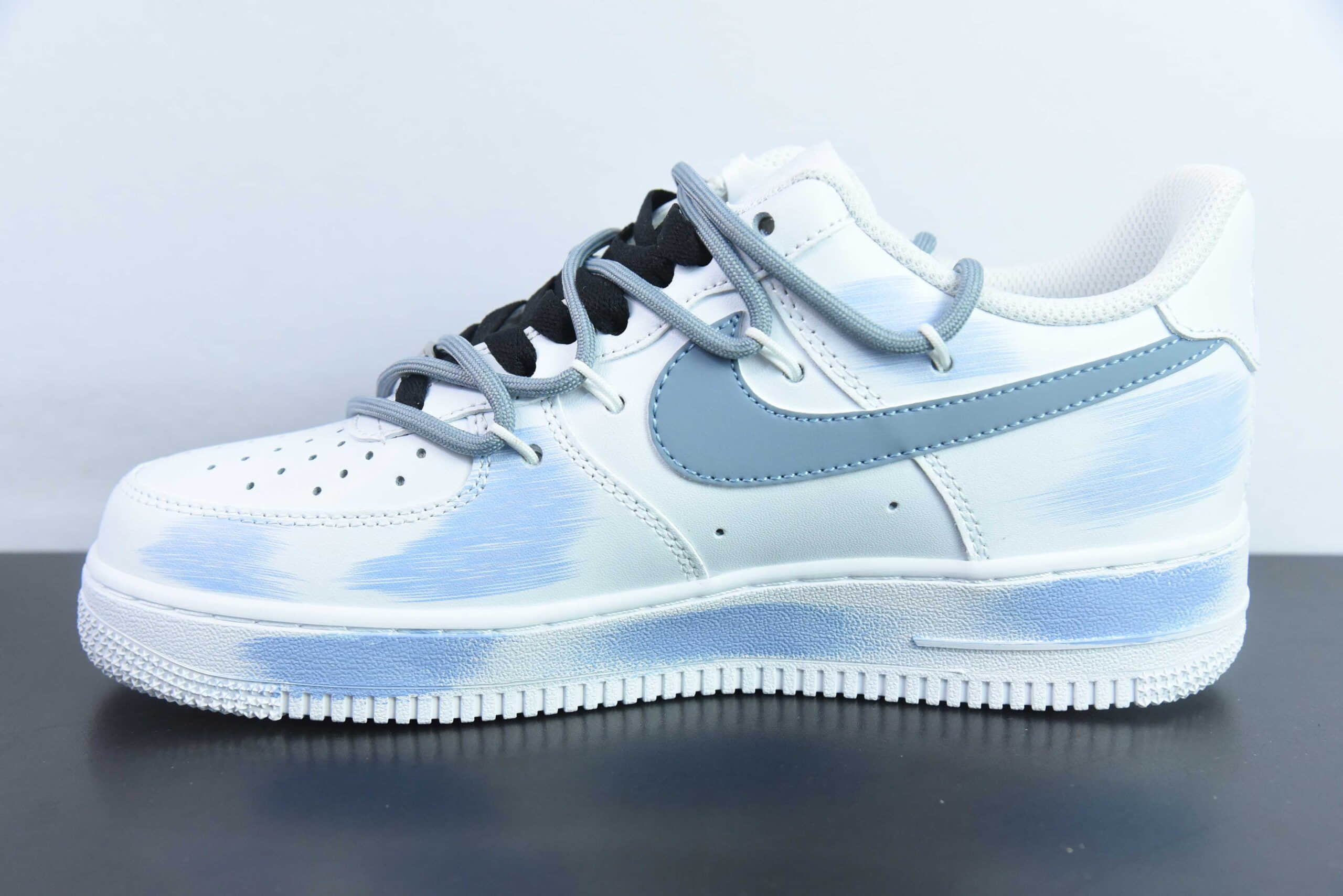 耐克Nike Air Force 1´07 Low 二次元主题紫蓝喷绘空军一号低帮百搭休闲运动板鞋纯原版本 货号:ZH0316-029