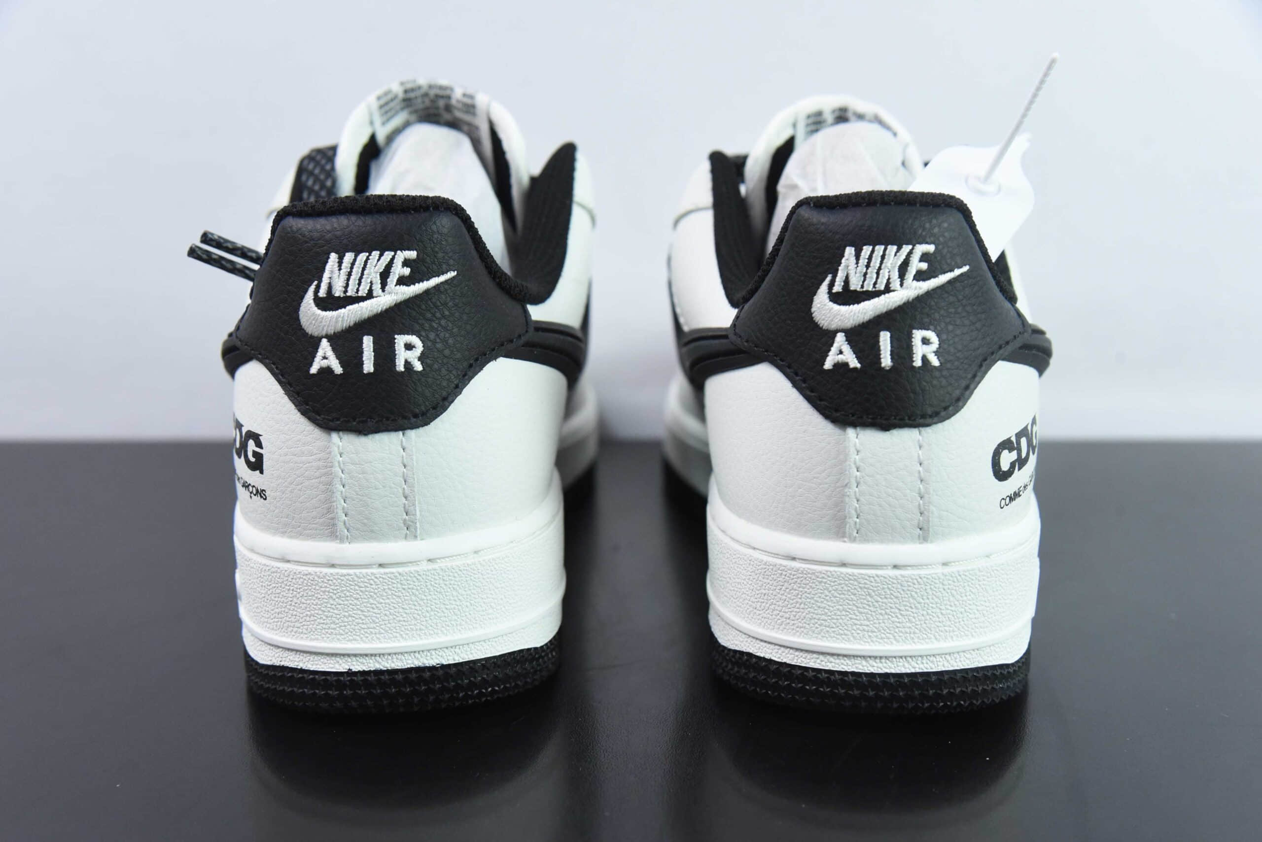 耐克Nike Air Force 1 '07 Low CDG联名米白黑空军一号低帮休闲板鞋纯原版本 货号:CG-240411