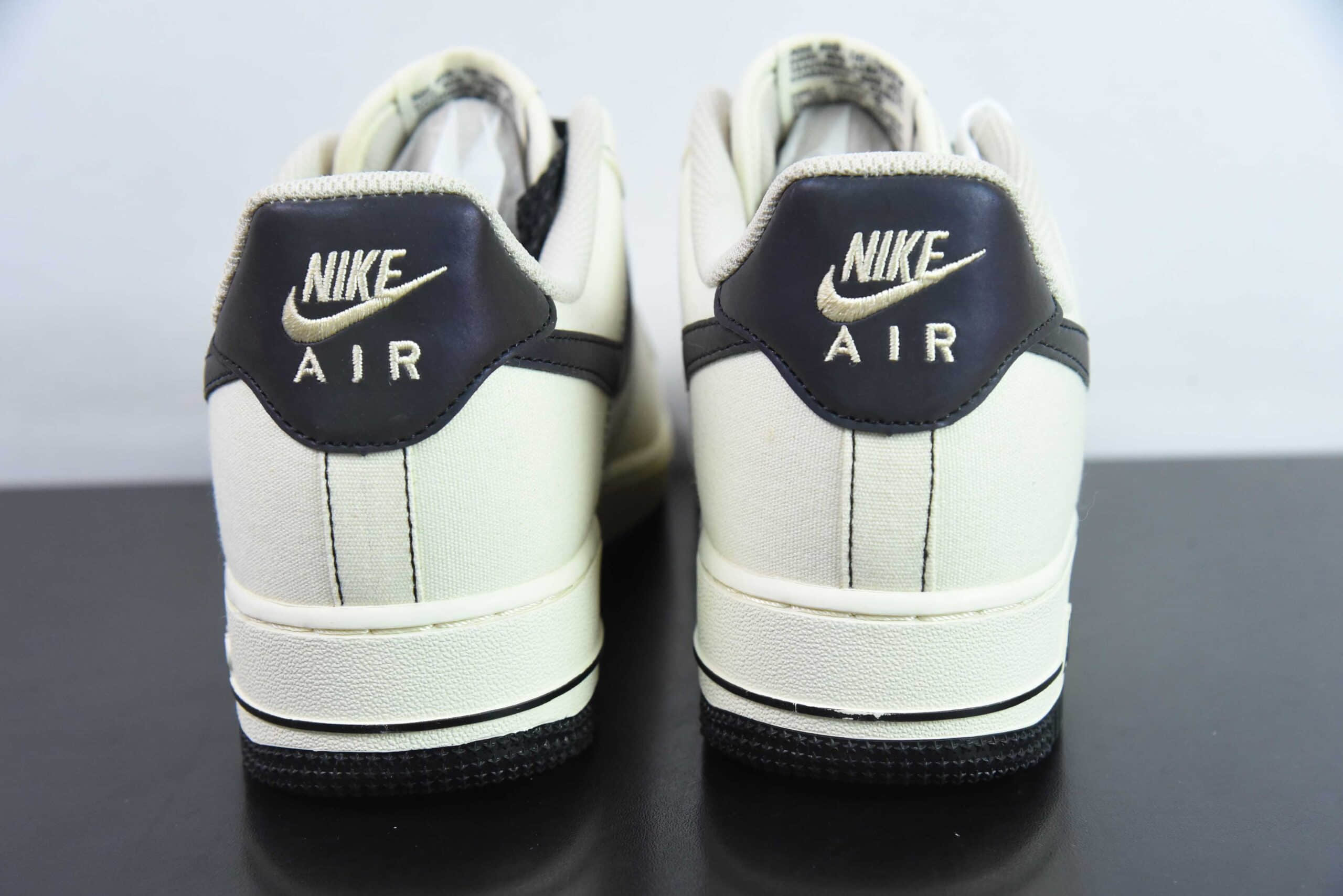 耐克Nike Air Force 1´07 Low米黑布面空军一号低帮百搭休闲运动板鞋纯原版本 货号：TQ1456-288