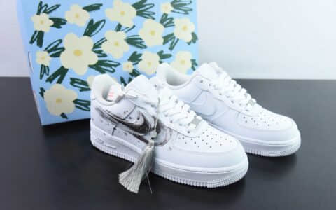 耐克Nike Air Force 1 Low 07 水墨画双钩空军一号低帮休闲板鞋纯原版本 货号：LL6976-521