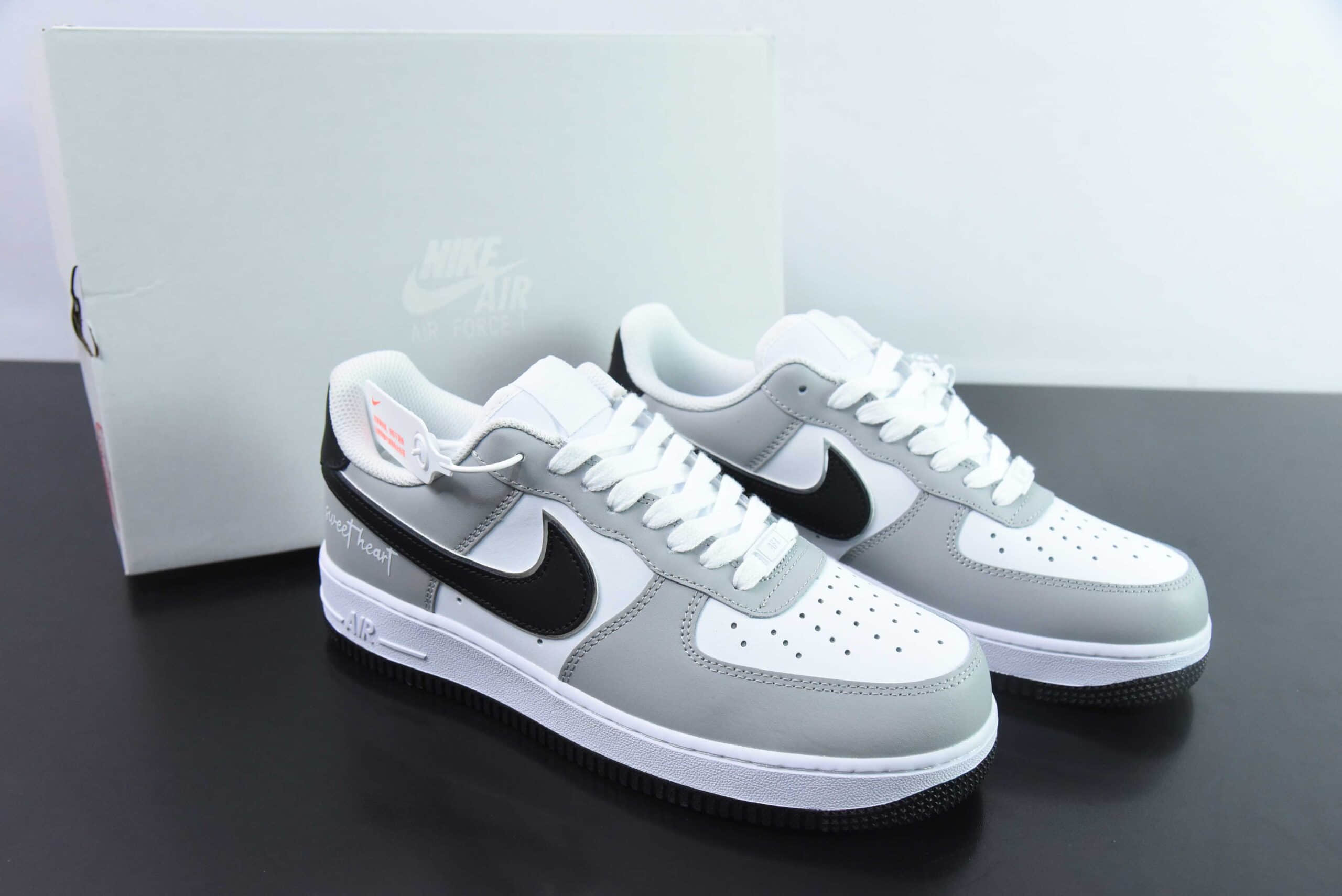 耐克Nike Air Force 1 Low 07 白灰黑空军一号低帮休闲板鞋纯原版本 货号:DY8899-001