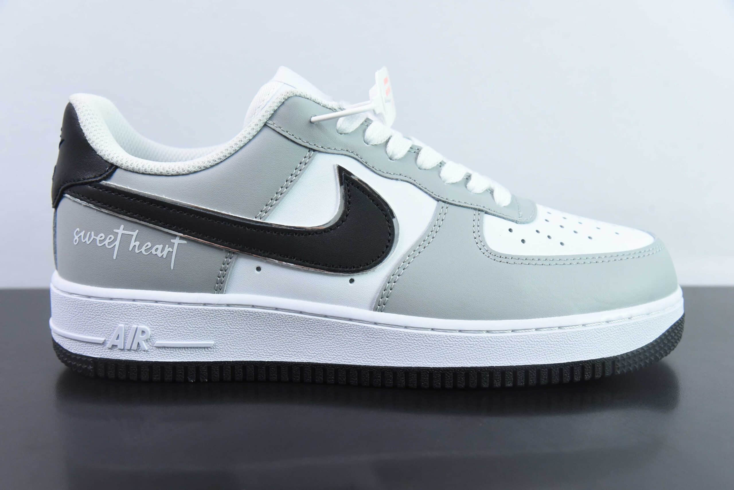 耐克Nike Air Force 1 Low 07 白灰黑空军一号低帮休闲板鞋纯原版本 货号:DY8899-001
