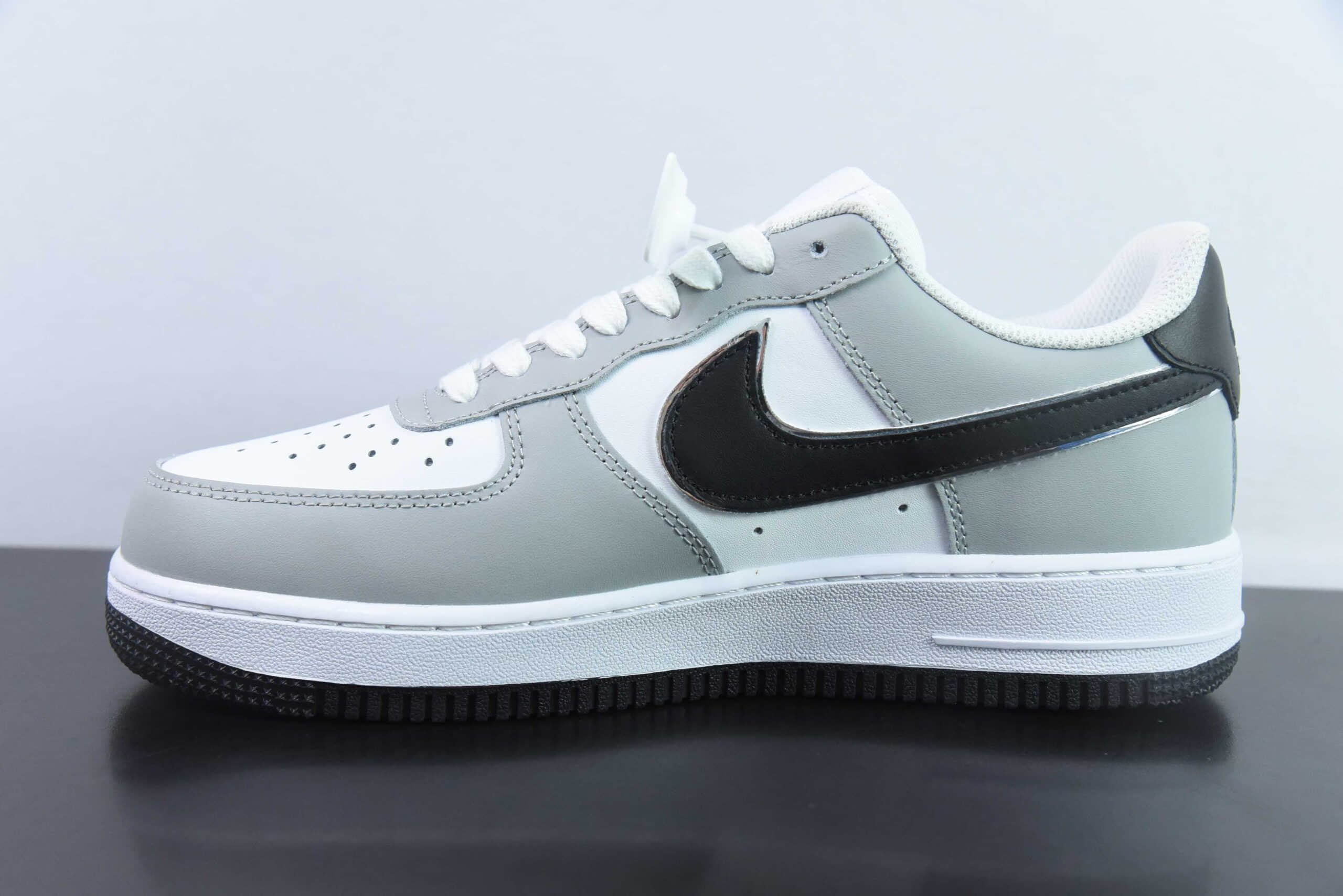 耐克Nike Air Force 1 Low 07 白灰黑空军一号低帮休闲板鞋纯原版本 货号:DY8899-001