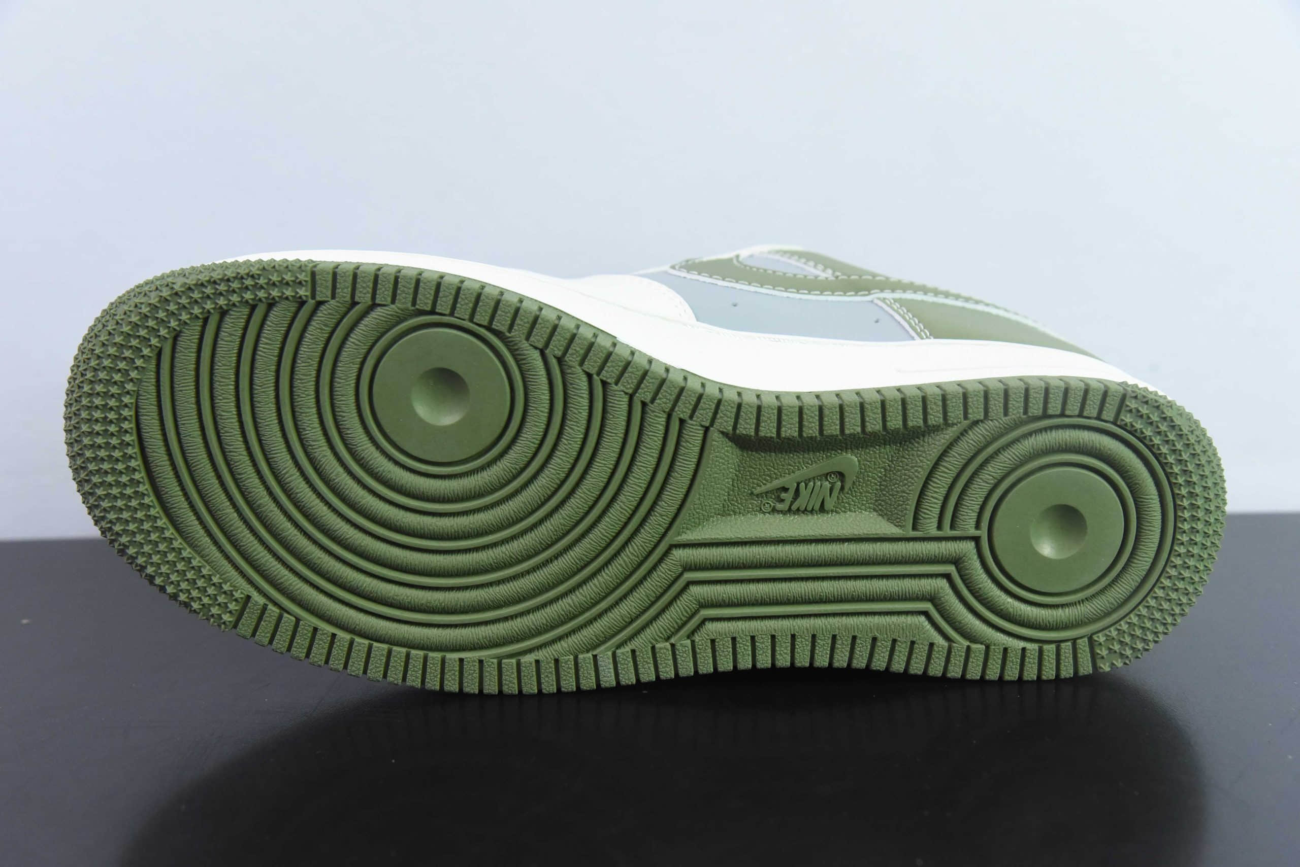 耐克Nike Air Force 1'07 Low Bape联名深绿米灰空军一号低帮休闲板鞋纯原版本 货号:BB6566-205