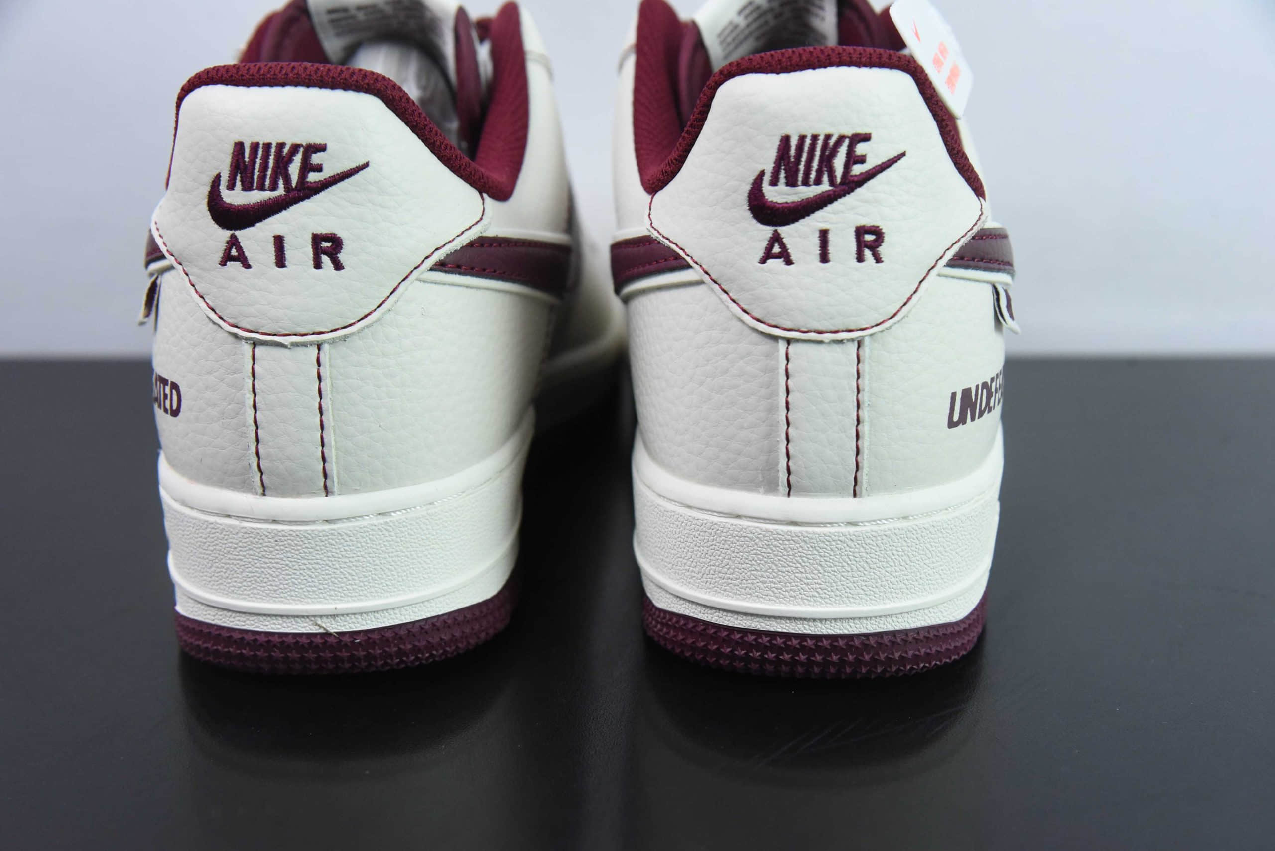 耐克Nike Undefeated x Nk Air Force 1'07 Low 米红麻绳空军一号低帮休闲板鞋纯原版本 货号:UT2023-206