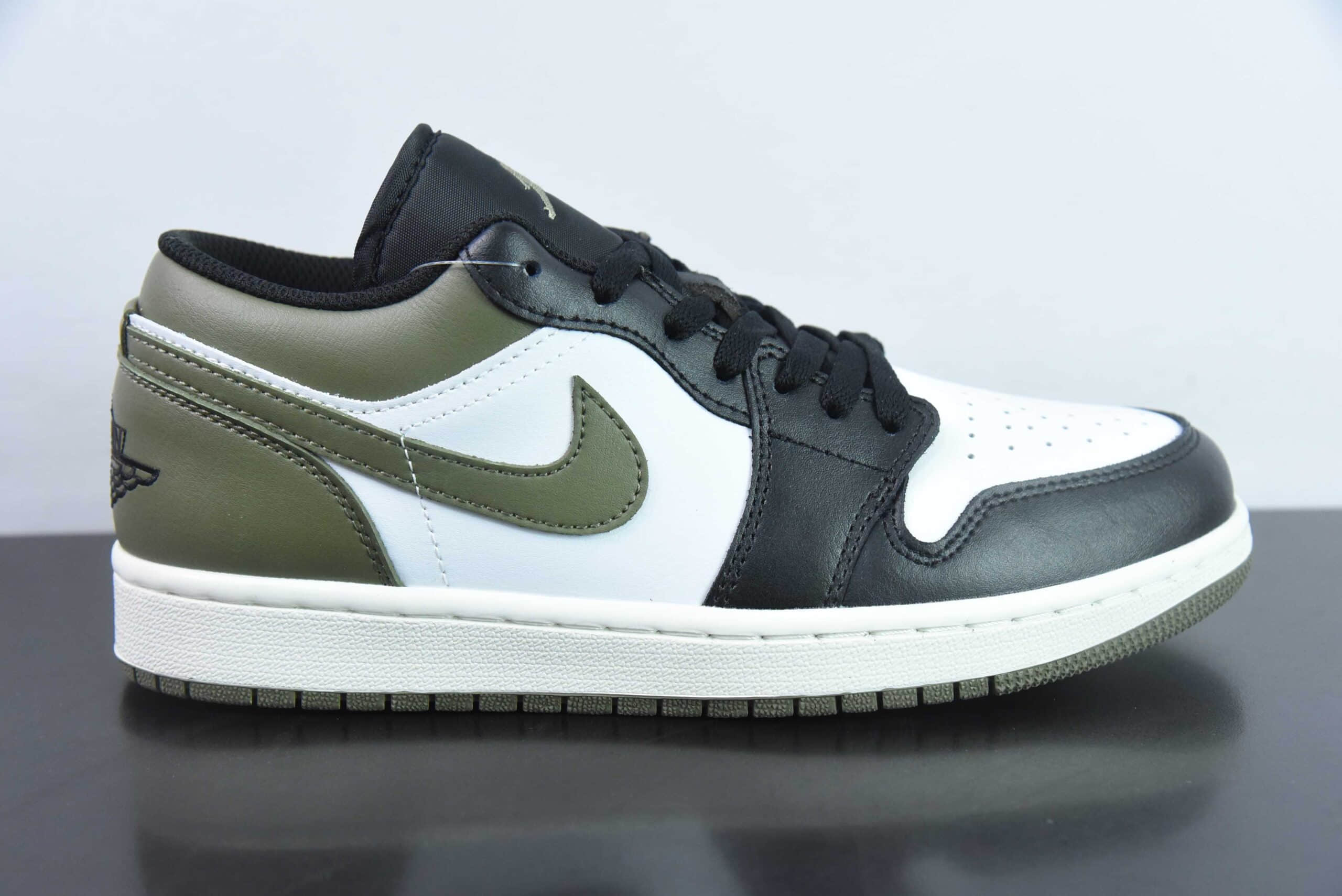 乔丹Air Jordan 1 Low Method of Make AJ1 乔1黑白绿低帮文化休闲运动板鞋纯原版本 货号:553558-092