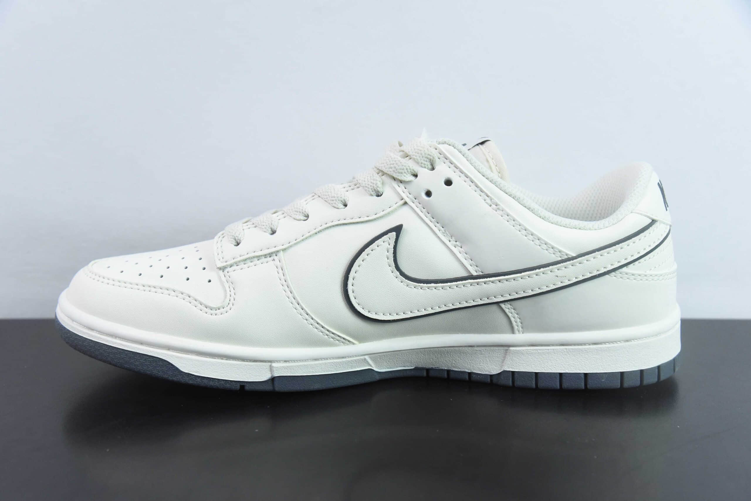 耐克Nike SB Dunk Low Supreme联名米灰小灰勾周年高端定制SB低帮休闲板鞋纯原版本 货号:DJ2024-014