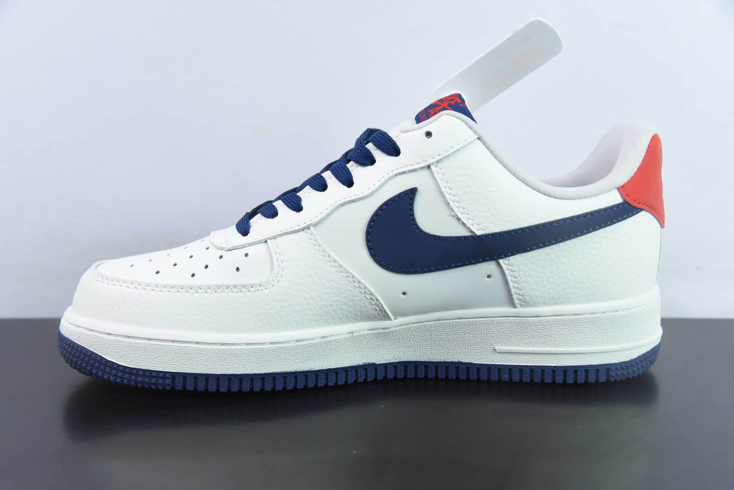 耐克Nike Air Force 1'07 Low 川久保玲联名米白深蓝空军一号低帮休闲板鞋纯原版本 货号:KK1988-001