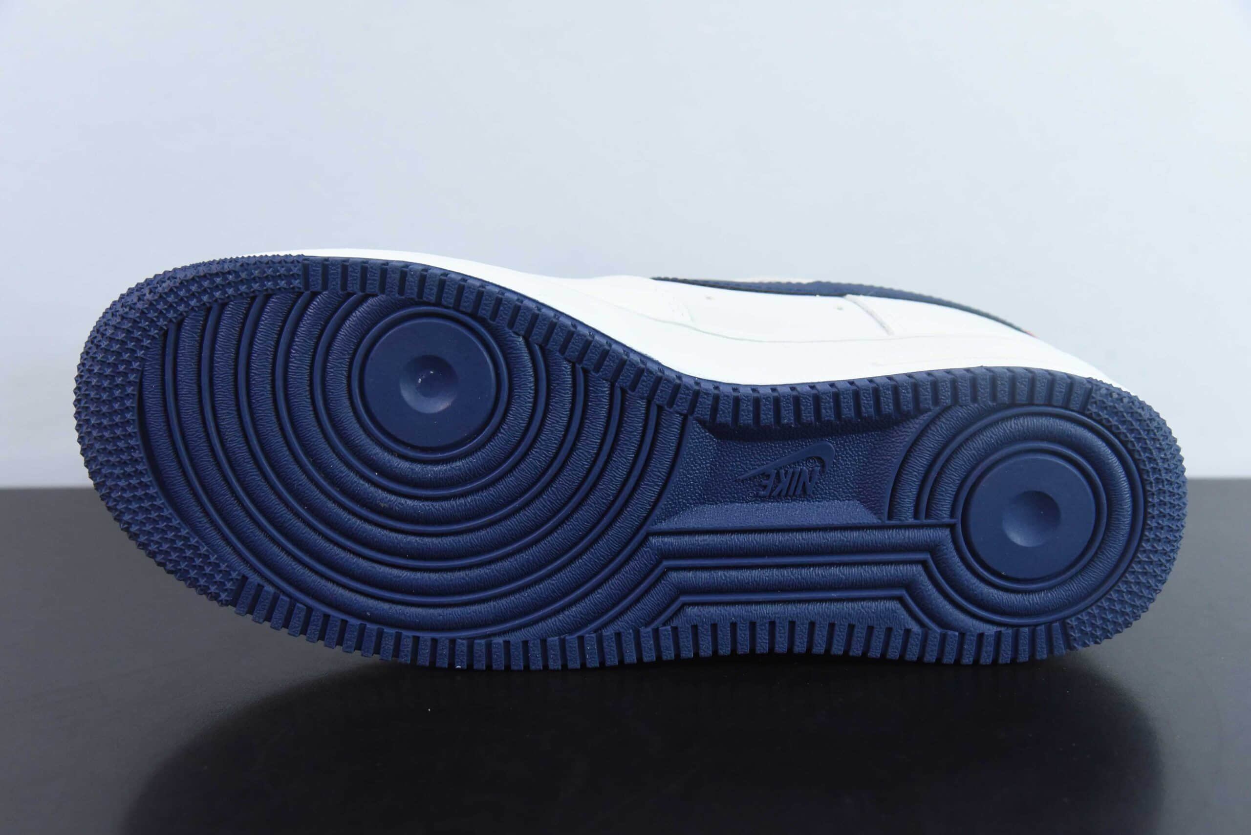 耐克Nike Air Force 1'07 Low 川久保玲联名米白深蓝空军一号低帮休闲板鞋纯原版本 货号:KK1988-001