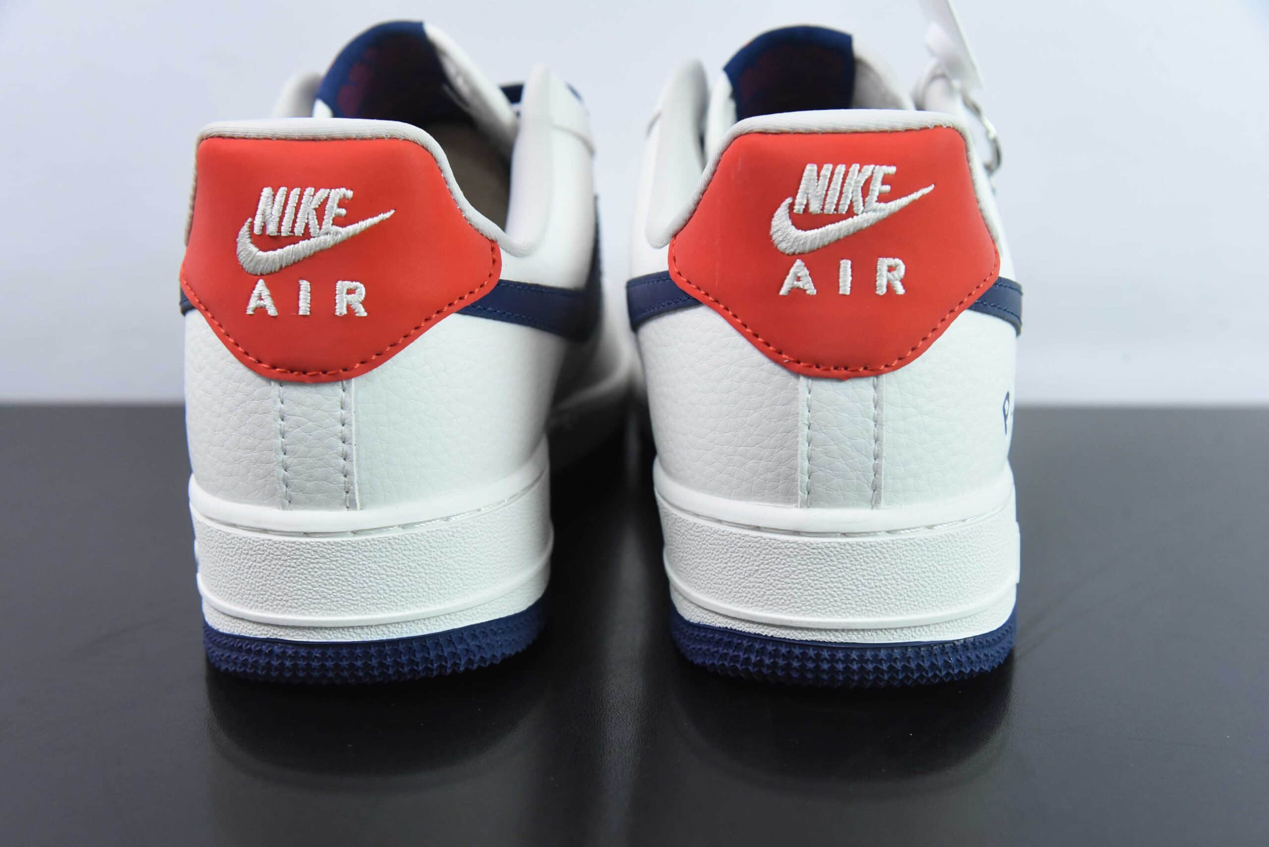 耐克Nike Air Force 1'07 Low 川久保玲联名米白深蓝空军一号低帮休闲板鞋纯原版本 货号:KK1988-001