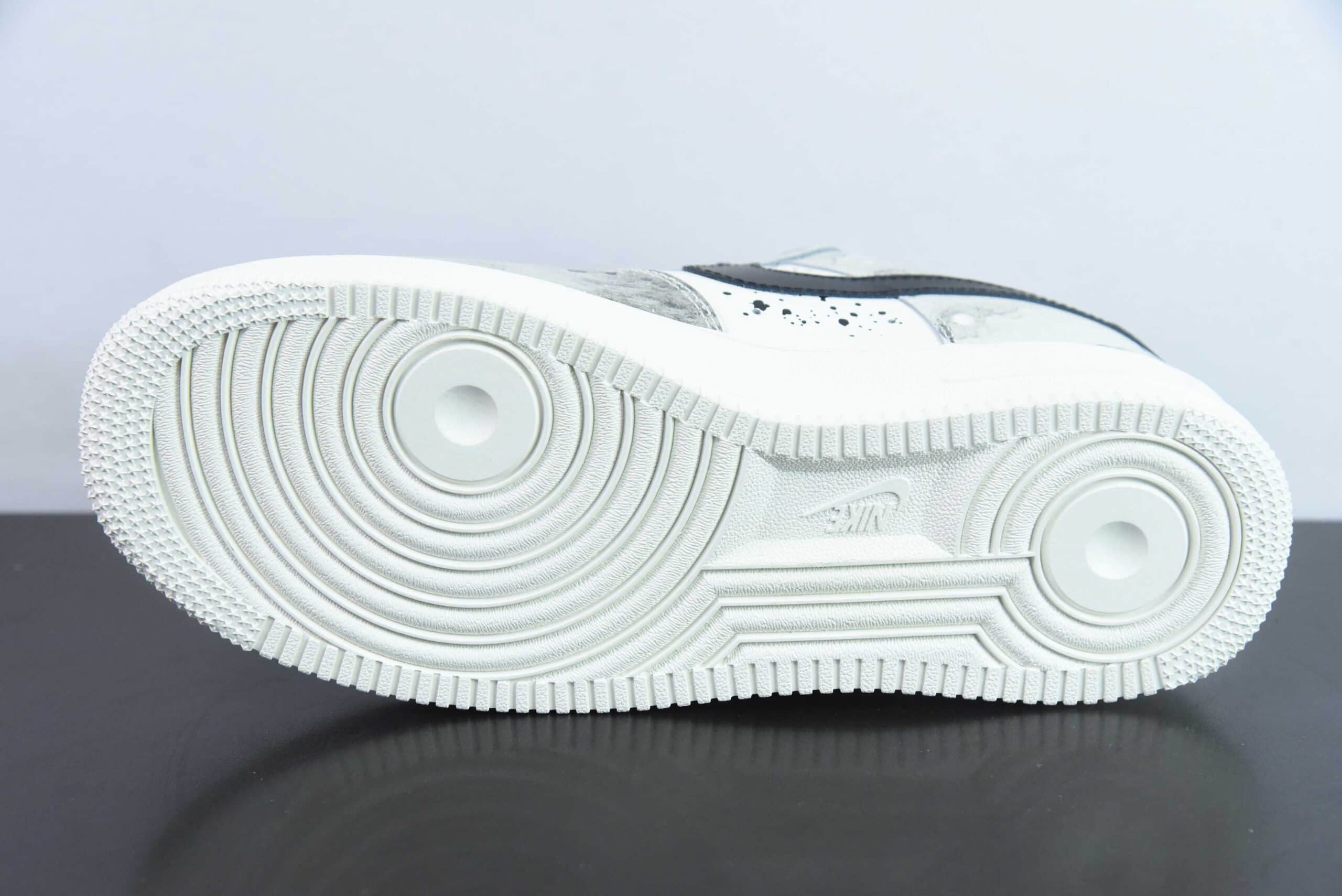 耐克Nike Air Force 1´07 Low 中国风水墨定制黑白空军一号低帮百搭休闲运动板鞋纯原版本 货号:BL1522-089