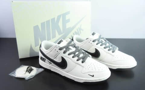 耐克Nike SB Dunk Low 白黑三小钩满天星周年高端定制SB低帮休闲板鞋纯原版本 货号:SJ1089-002