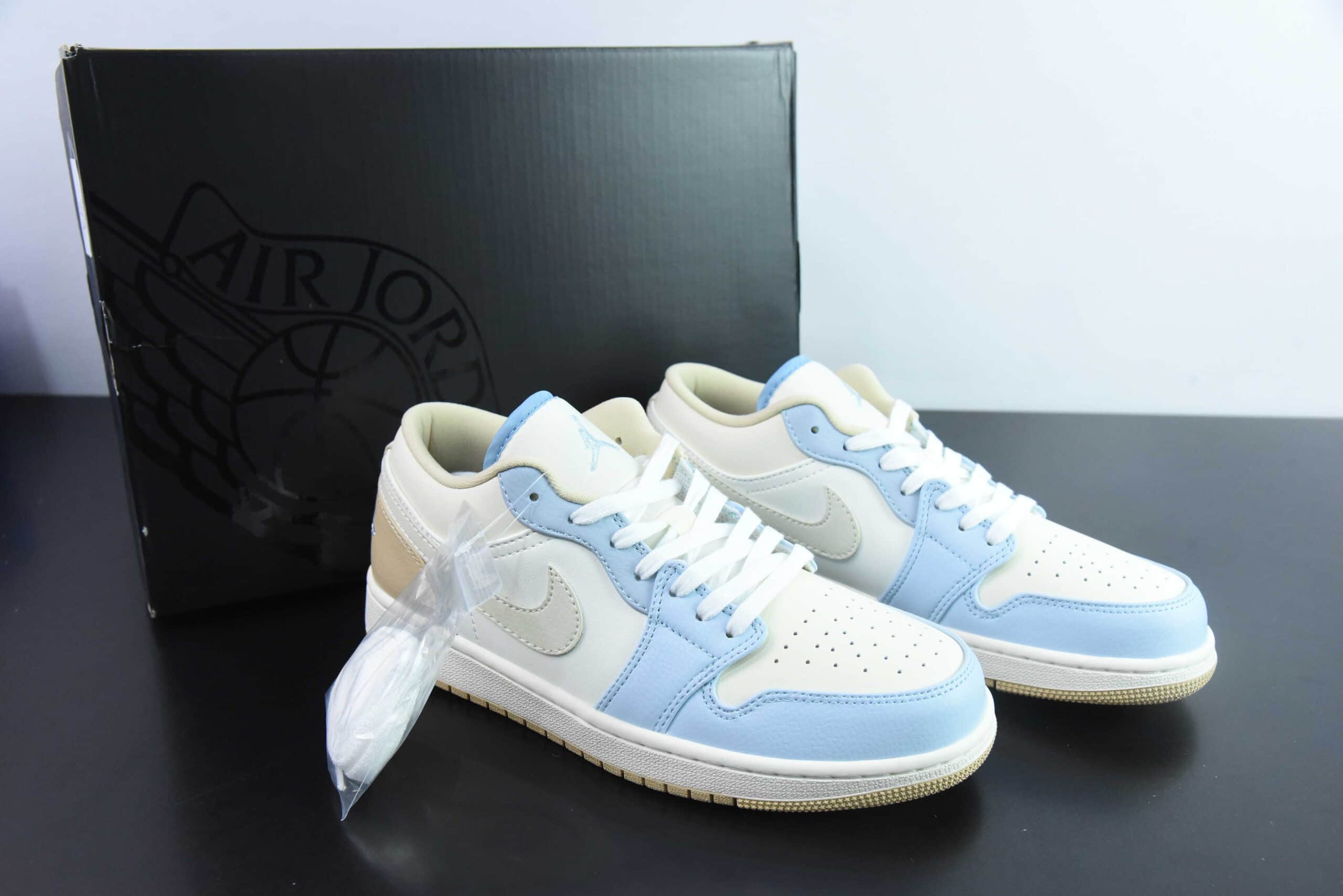 乔丹Air Jordan 1 Low OG AJ1 乔1米白蓝棕低帮文化篮球鞋纯原版本 货号:HQ4186-111