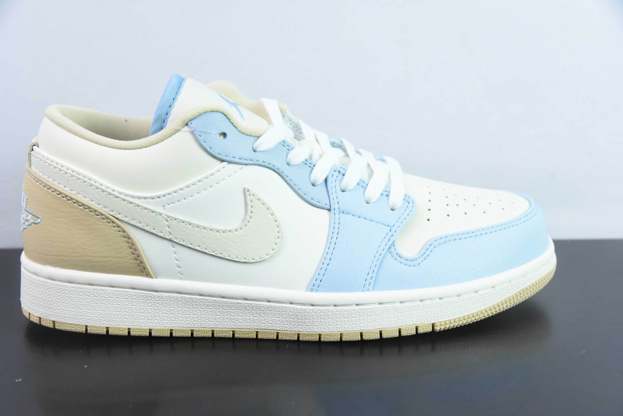 乔丹Air Jordan 1 Low OG AJ1 乔1米白蓝棕低帮文化篮球鞋纯原版本 货号:HQ4186-111