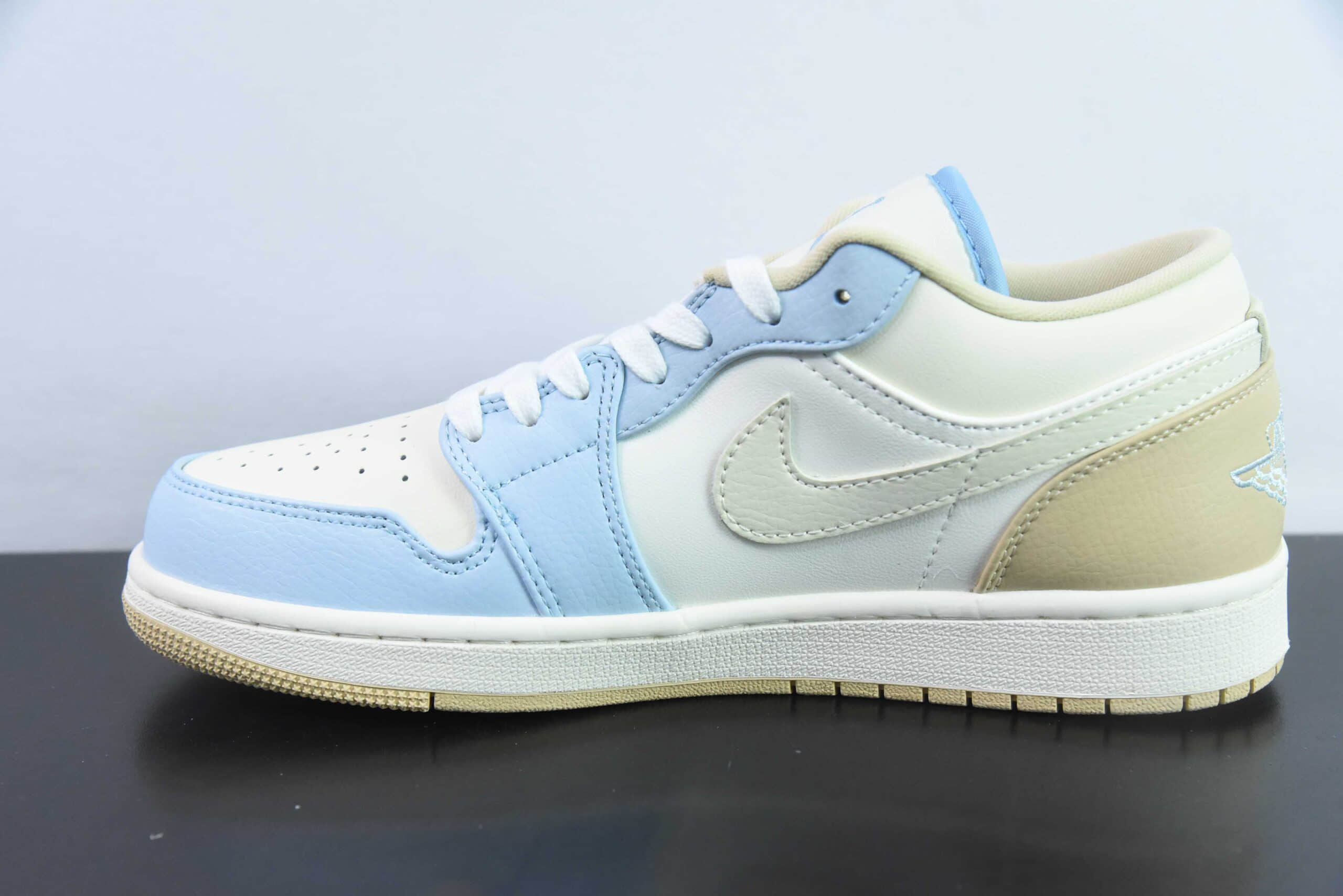 乔丹Air Jordan 1 Low OG AJ1 乔1米白蓝棕低帮文化篮球鞋纯原版本 货号:HQ4186-111