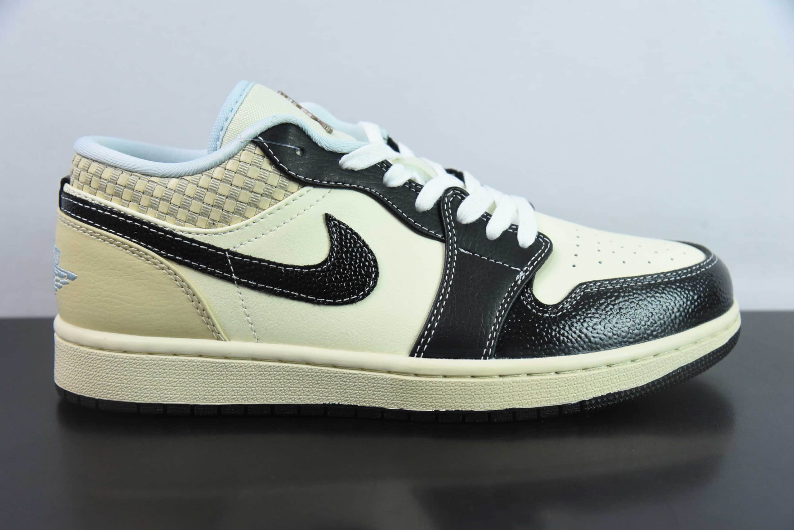 乔丹Air Jordan 1 Low ”Coconut Milk Black“ AJ1 乔1海岛风情低帮文化篮球鞋纯原版本 货号:HQ3437-101