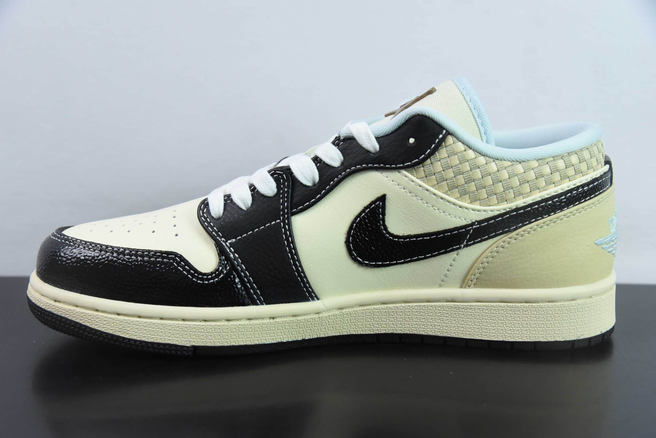 乔丹Air Jordan 1 Low ”Coconut Milk Black“ AJ1 乔1海岛风情低帮文化篮球鞋纯原版本 货号:HQ3437-101