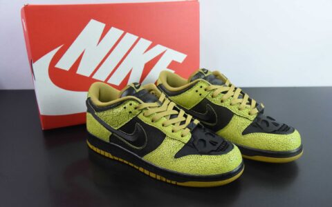 耐克Nike SB Dunk Low万圣节限定黑绿SB低帮休闲滑板鞋纯原版本 货号:HV6103-300