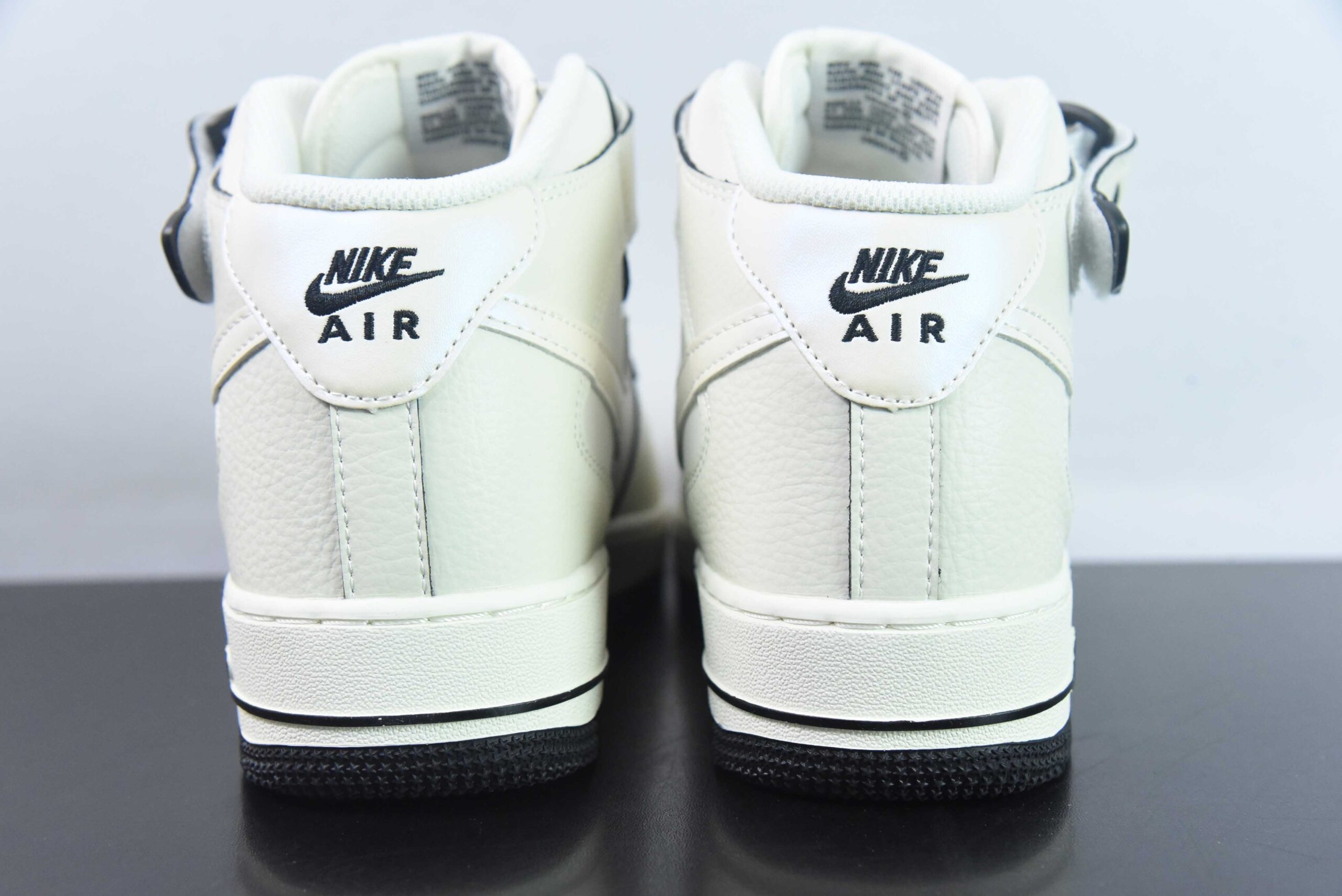 耐克Nike Air Force 1 AF1白黑刺绣空军一号中帮休闲板鞋纯原版本 货号:SG2356-807