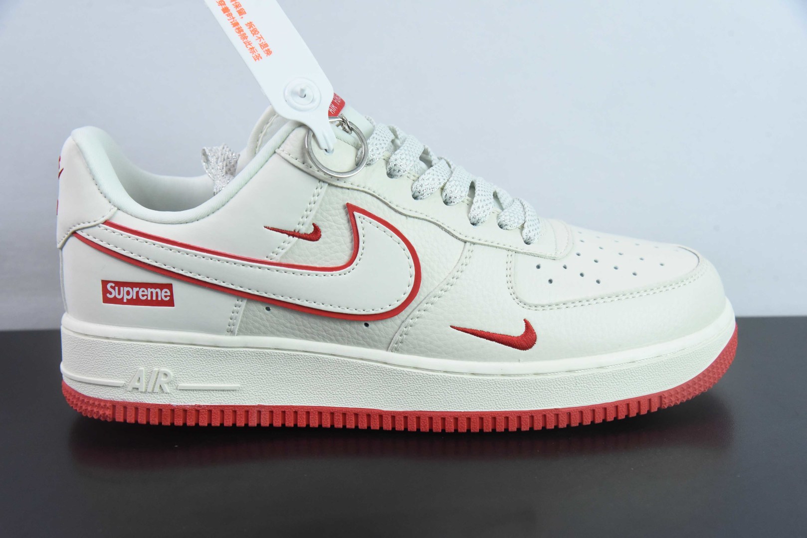 耐克NIke Air Force 1 '07 Low “Supreme联名白红”空军一号低帮休闲运动鞋纯原版本 货号:DF0188-011
