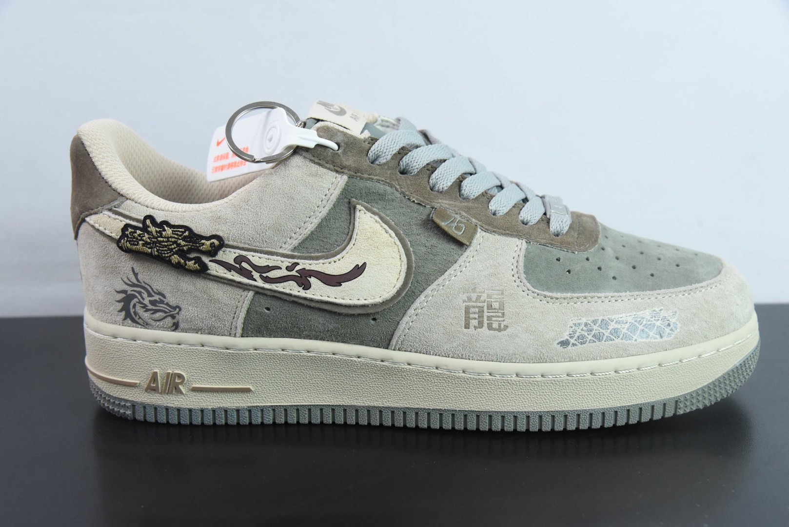 耐克Nike Air Force 1 Low ”“Green Dragon Crescent Blade”国潮风青龙偃月刀2.0空军一号低帮休闲板鞋纯原版本 货号：CD1212-555