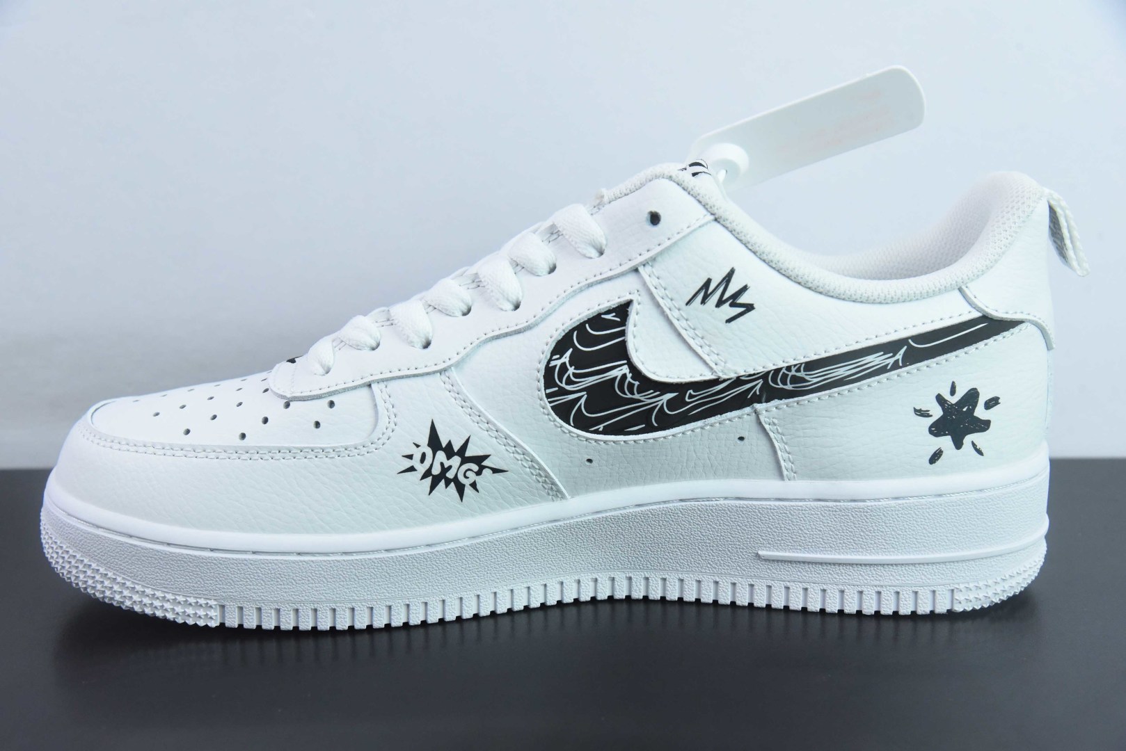 耐克Nike Air Force 1 Low “Nike smiley face” 耐克笑脸涂鸦空军一号低帮休闲运动板鞋纯原版本 货号:FB8971-020