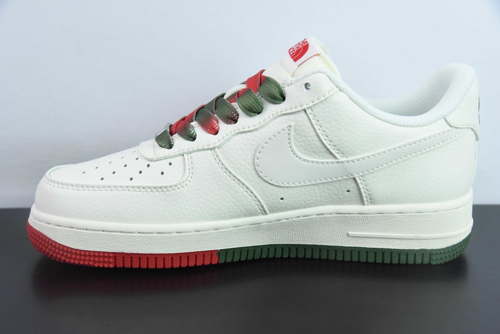 耐克Nike Air Force 1 AF1白红绿北面印花定制版空军一号低帮休闲板鞋纯原版本 货号:XZ6188-011