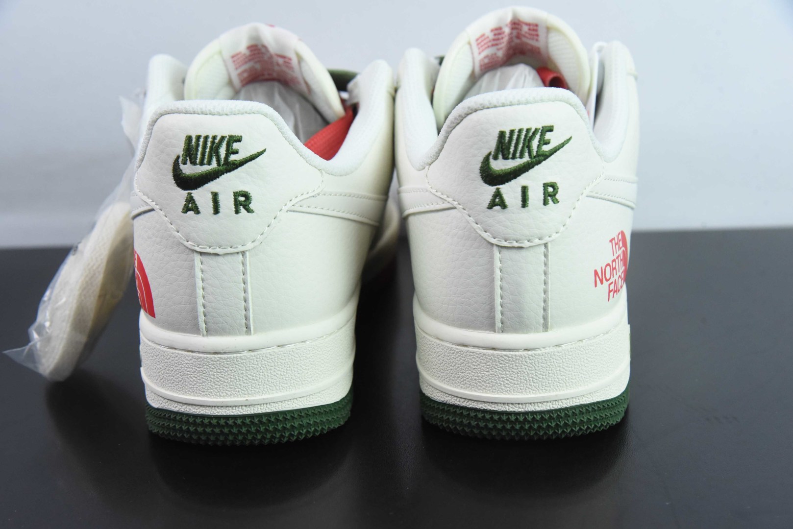 耐克Nike Air Force 1 AF1白红绿北面印花定制版空军一号低帮休闲板鞋纯原版本 货号:XZ6188-011