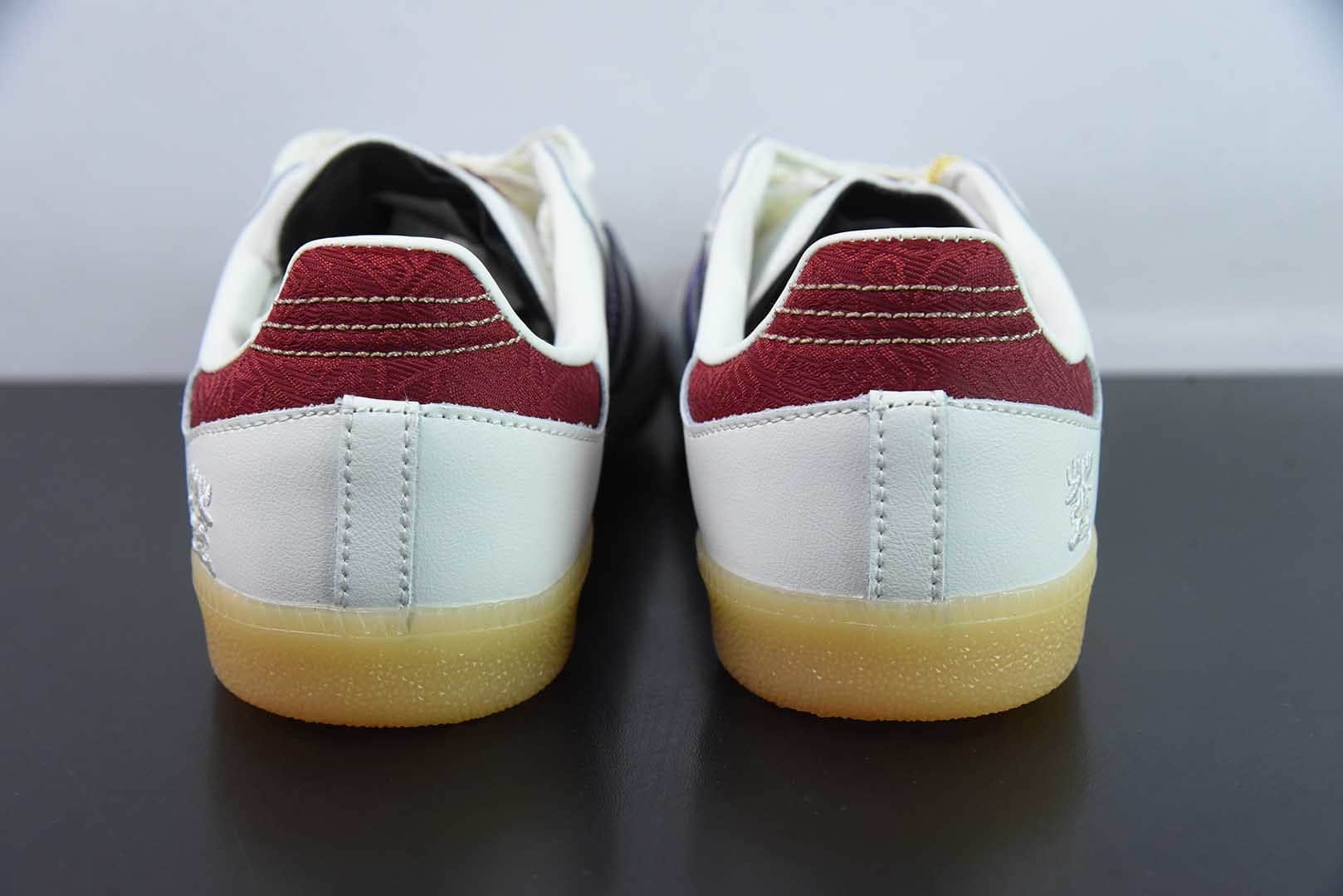 阿迪达斯Adidas originals Samba CNy year ofsnake蛇年限定白灰红低帮德训桑巴鞋纯原版本 货号：JQ5976