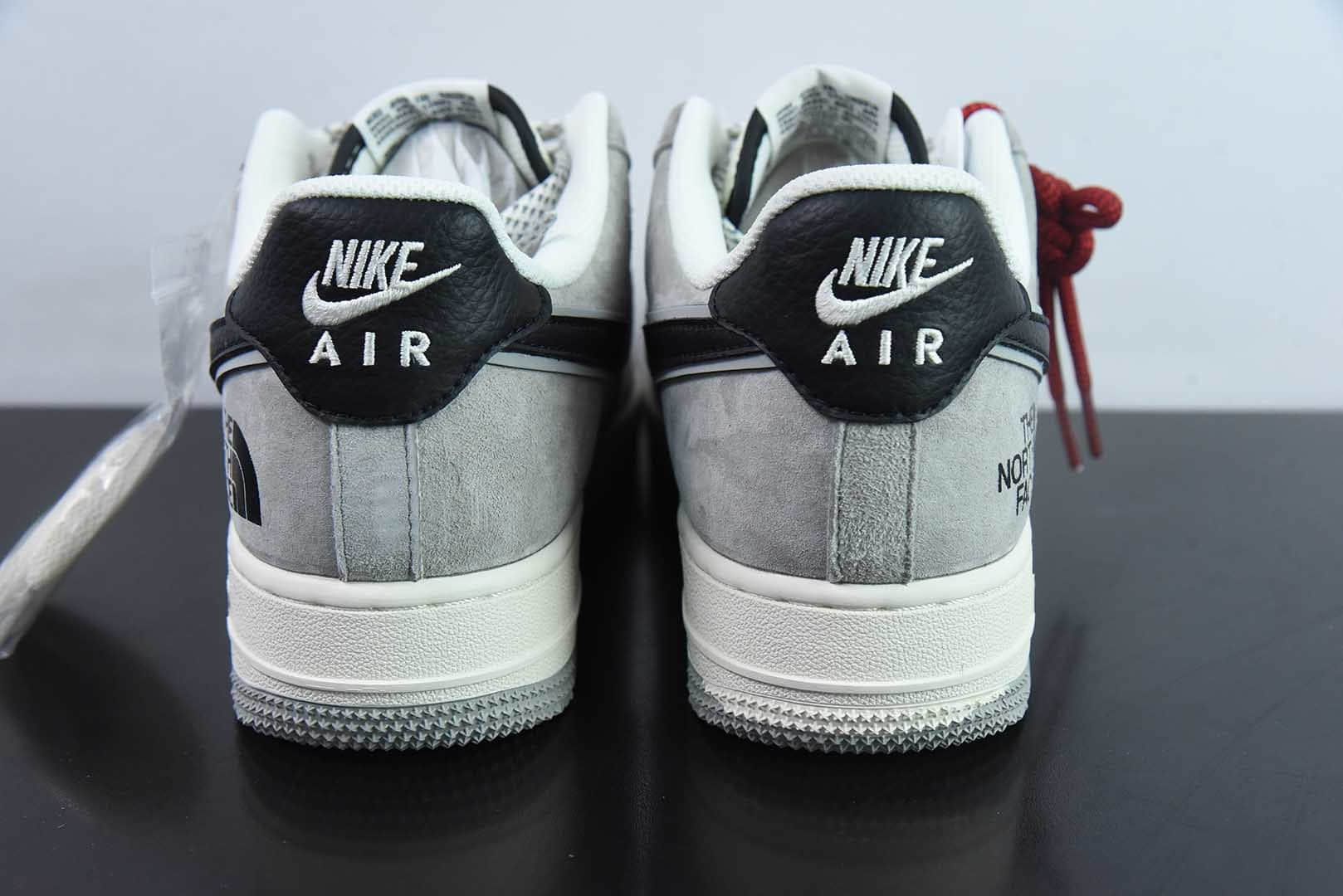 耐克Nike Air Force 1 Low 07 x The North Face北面联名白灰黑小钩满天星空军一号低帮休闲板鞋纯原版本 货号:XZ6188-763