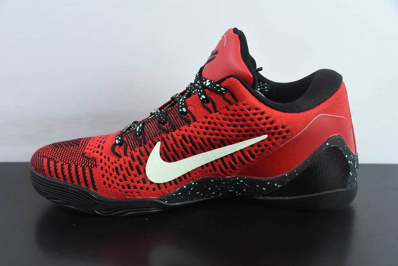 科比Kobe IX Elite Protro Low University Red 科比9代黑红白勾精英系列低帮复刻实战运动文化篮球鞋纯原版本 货号：653456-601