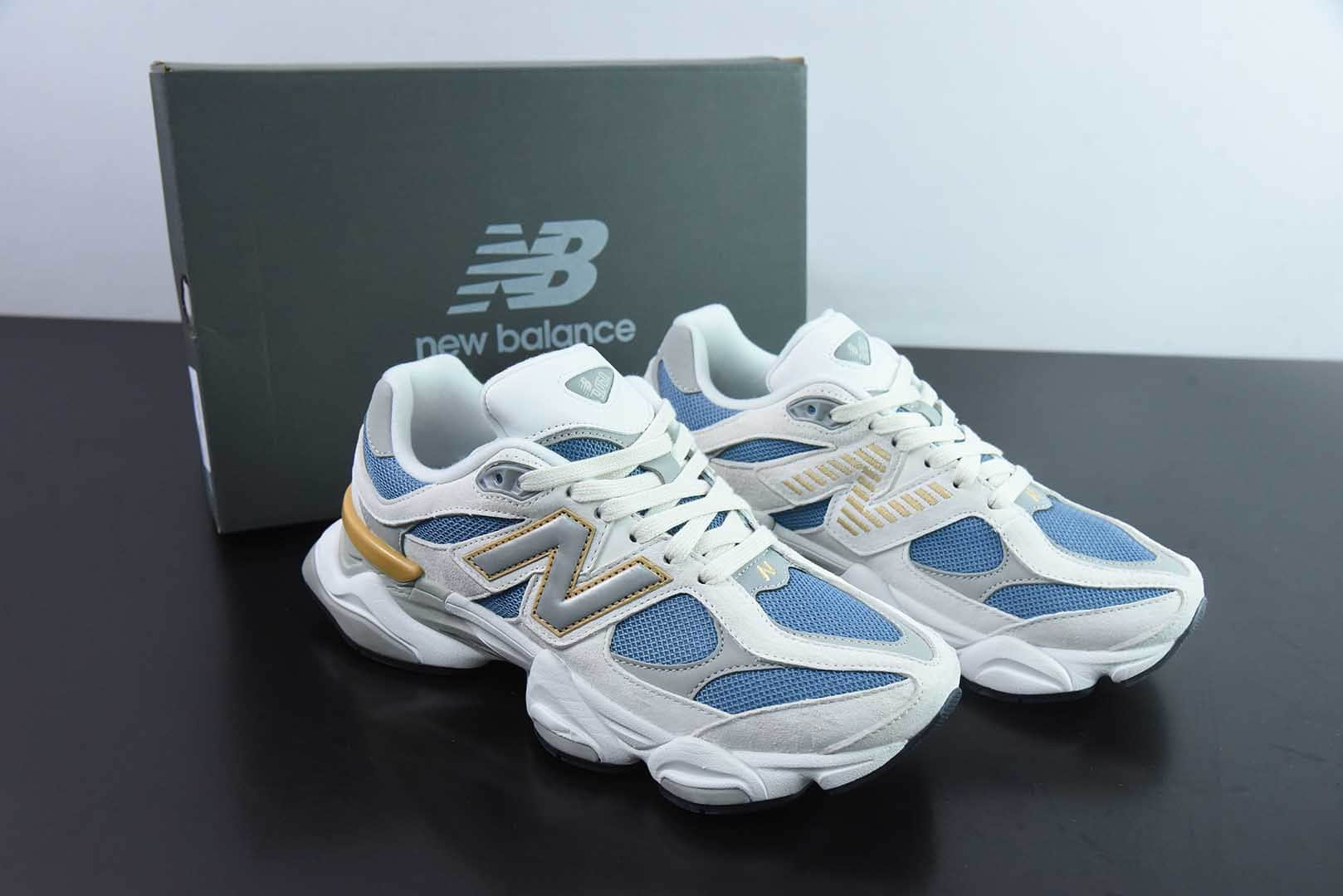 新百伦New Balance Joe Freshgoods x New Balance NB9060 Heron Blue Grey 联名款白灰苍鹭蓝复古休闲运动慢跑鞋纯原版本 货号:U9060FM