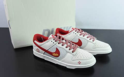 耐克Nike SB Dunk Low 蛇年限定祥云红勾周年高端定制SB低帮休闲板鞋纯原版本 货号:DJ2024-094