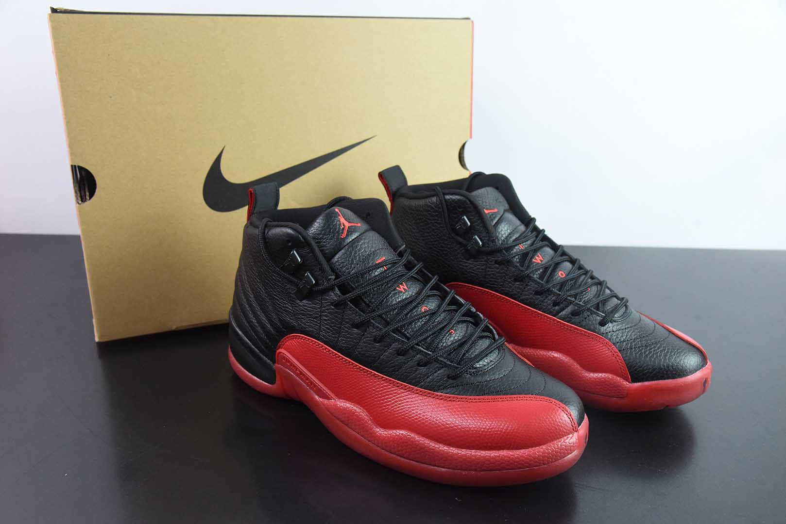 乔丹Air Jordan 12  Black Red  黑红 AJ12乔12男子文化篮球鞋纯原版本 货号:CT8013-002