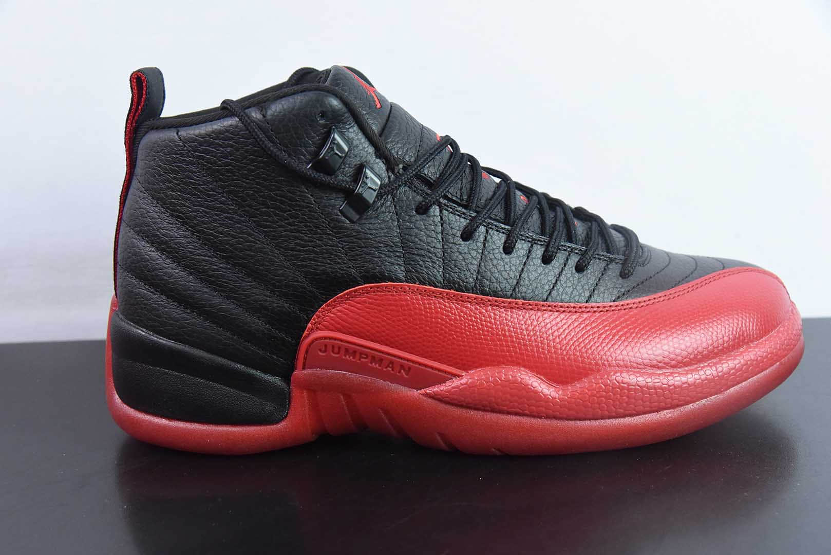 乔丹Air Jordan 12  Black Red  黑红 AJ12乔12男子文化篮球鞋纯原版本 货号:CT8013-002