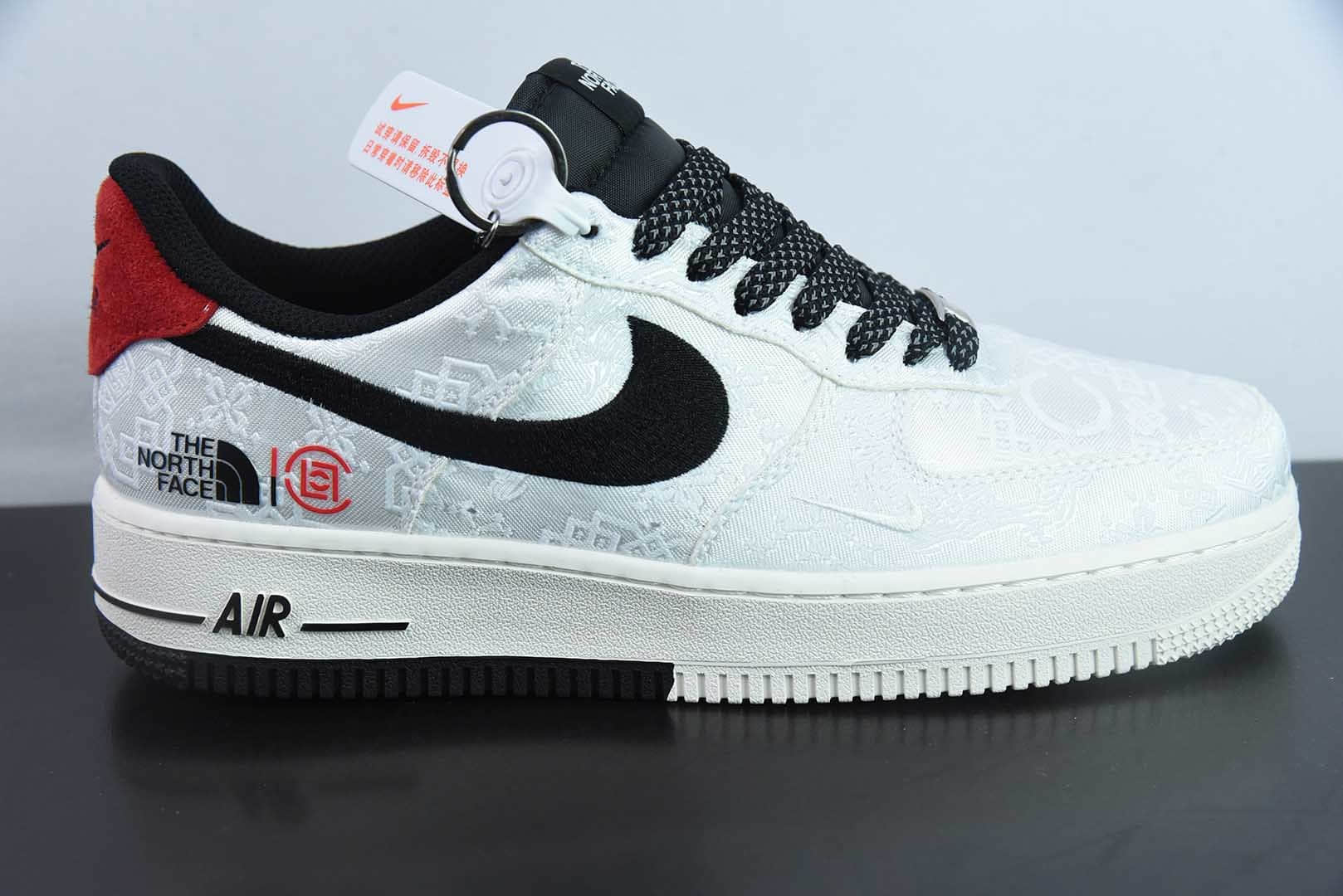 耐克Nike Air Force 1'07 Low 北面陈冠希联名双拼白丝绸空军一号低帮休闲板鞋纯原版本 货号:DM6868-054