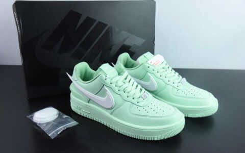 耐克Nike AMBUSH x NK Air Force 1 Low联名薄荷绿大钩空军一号低帮休闲板鞋纯原版本 货号：DV3464-700