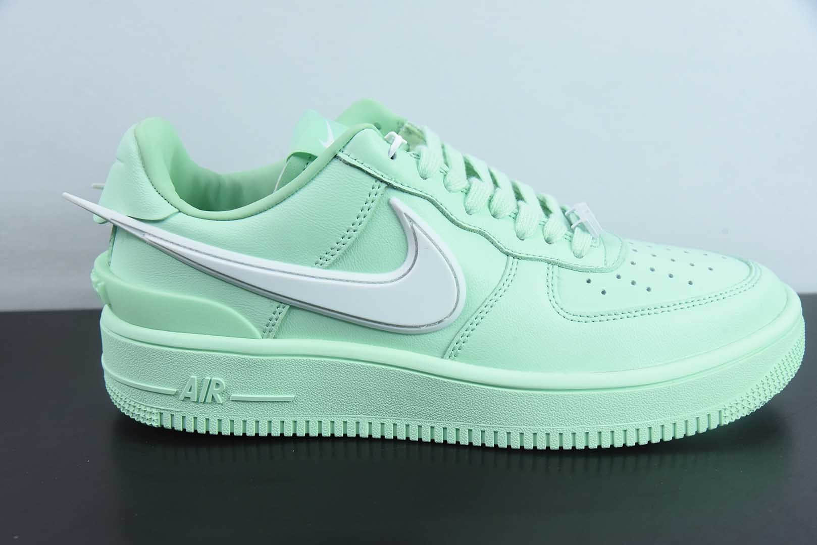 耐克Nike AMBUSH x NK Air Force 1 Low联名薄荷绿大钩空军一号低帮休闲板鞋纯原版本 货号:DV3464-700
