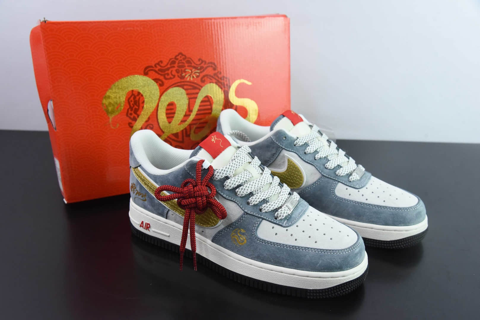 耐克Nike Air Force 1'07 Low 蛇年限定金蛇鳞空军一号低帮休闲板鞋纯原版本 货号:XZ2025-688
