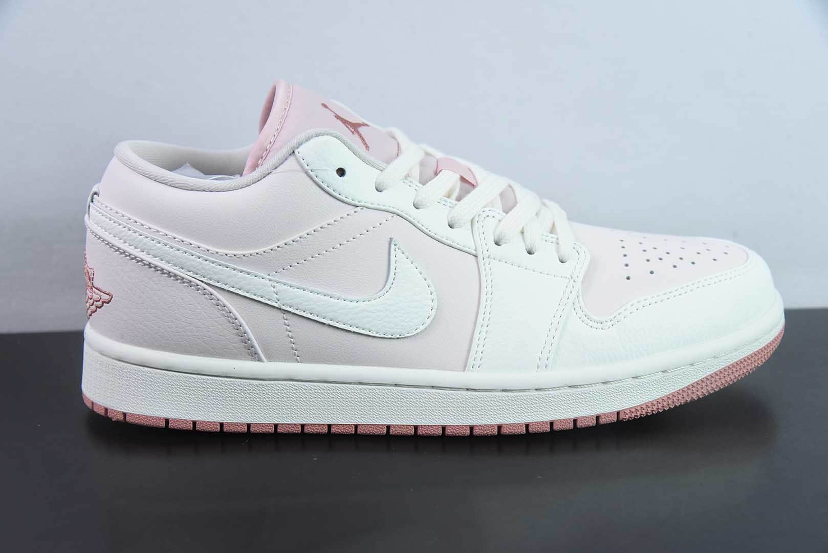 乔丹Air Jordan AJ1 Low白浅粉低帮复古文化篮球鞋纯原版本 货号:IH0823-611