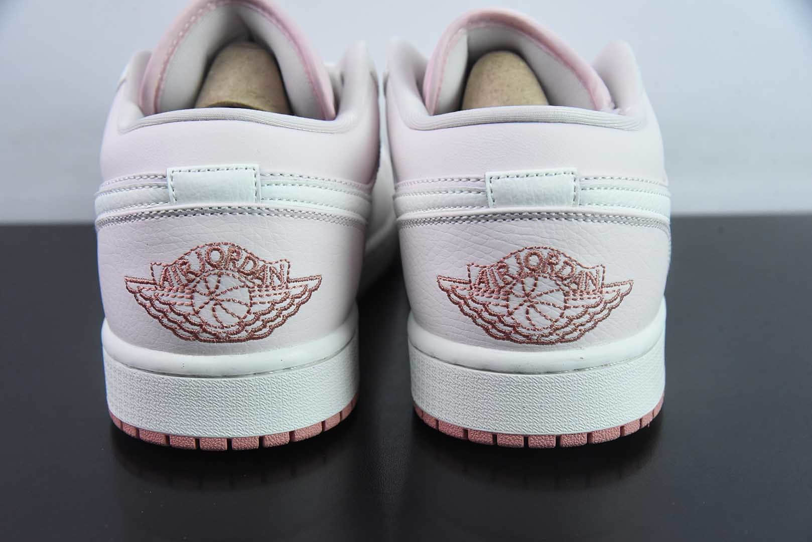 乔丹Air Jordan AJ1 Low白浅粉低帮复古文化篮球鞋纯原版本 货号:IH0823-611