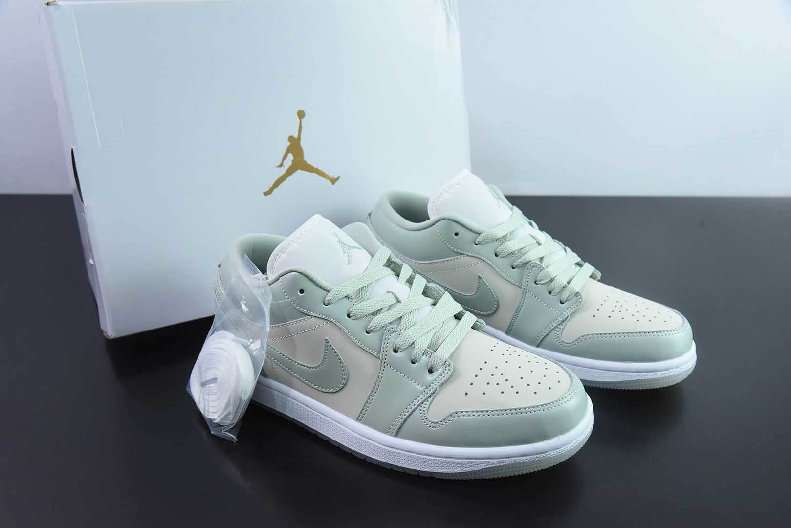 乔丹Air Jordan 1 Low AJ1乔1琥珀绿低帮文化休闲板鞋纯原版本 货号:HF4078-100