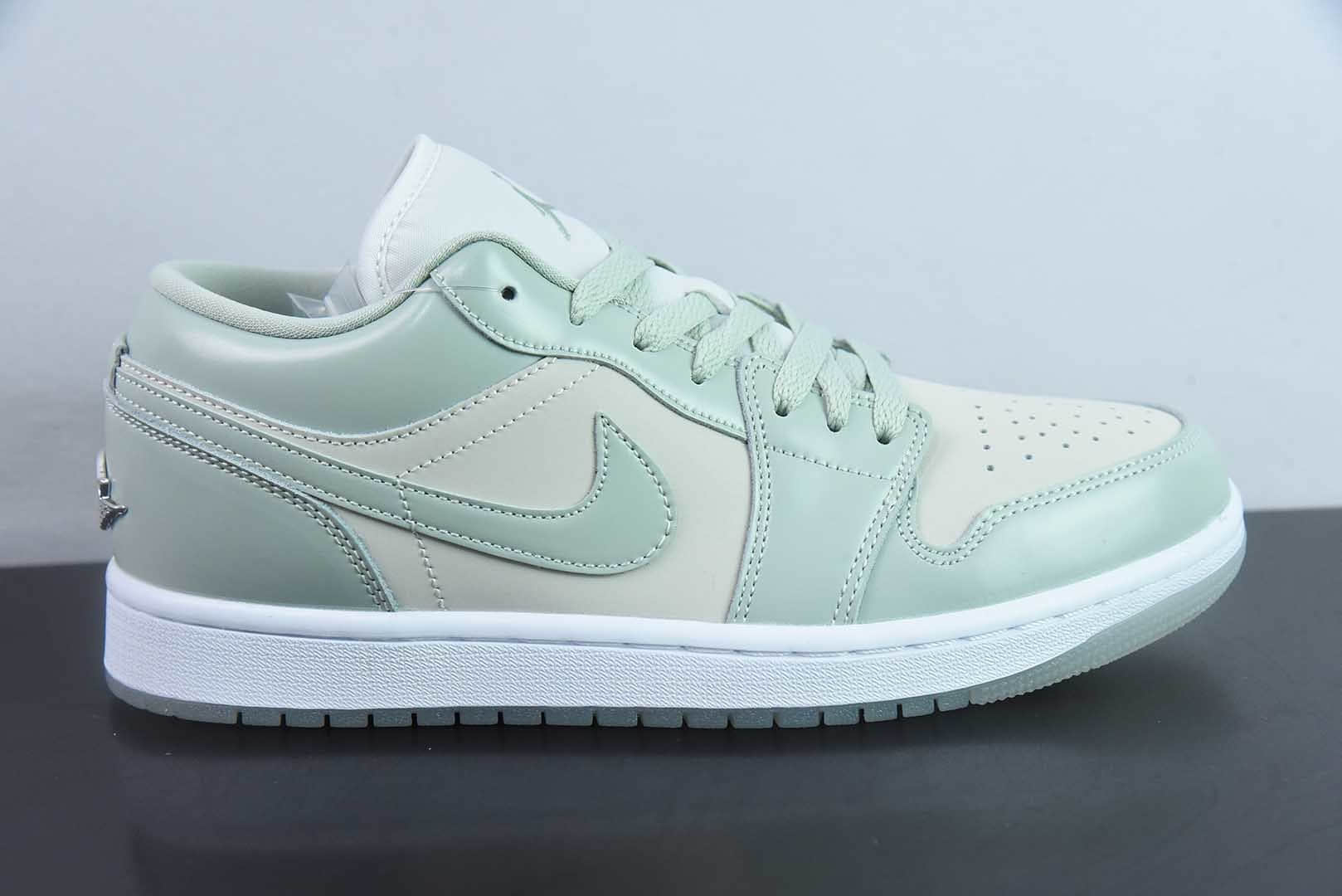 乔丹Air Jordan 1 Low AJ1乔1琥珀绿低帮文化休闲板鞋纯原版本 货号:HF4078-100